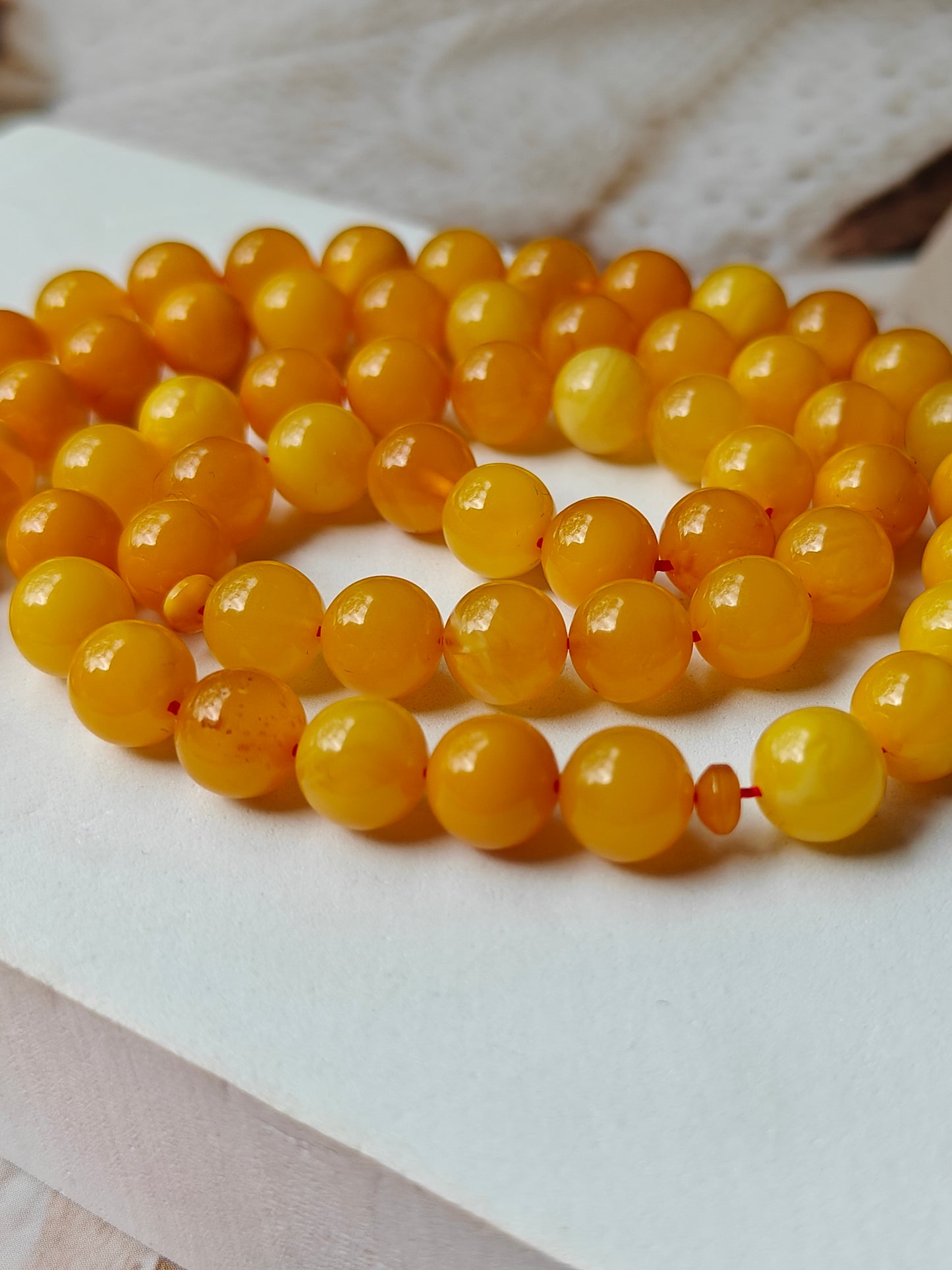 Natural Aged Butterscotch Amber Tasbih 66 Beads