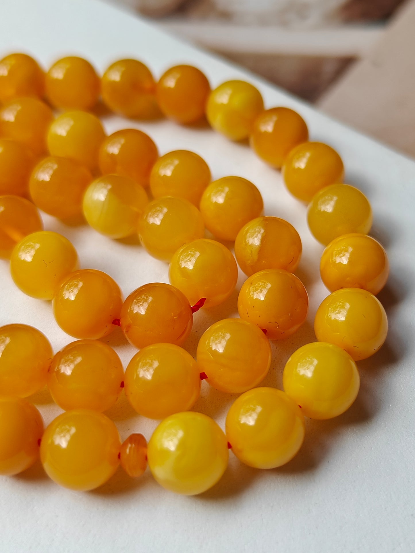 Natural Aged Butterscotch Amber Tasbih 66 Beads