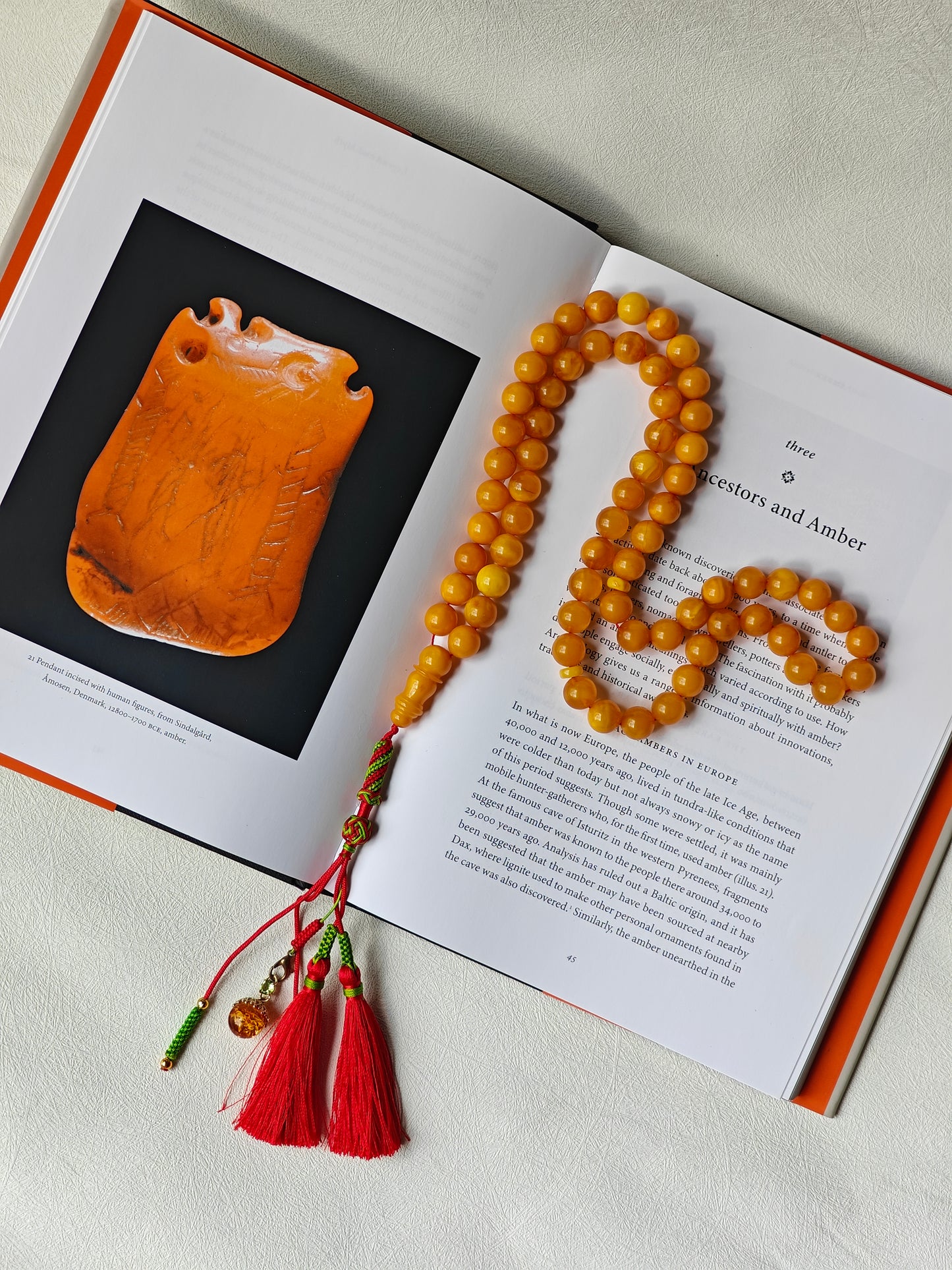 Natural Antique Aged Honey Amber Rosary 66 Beads 11 mm