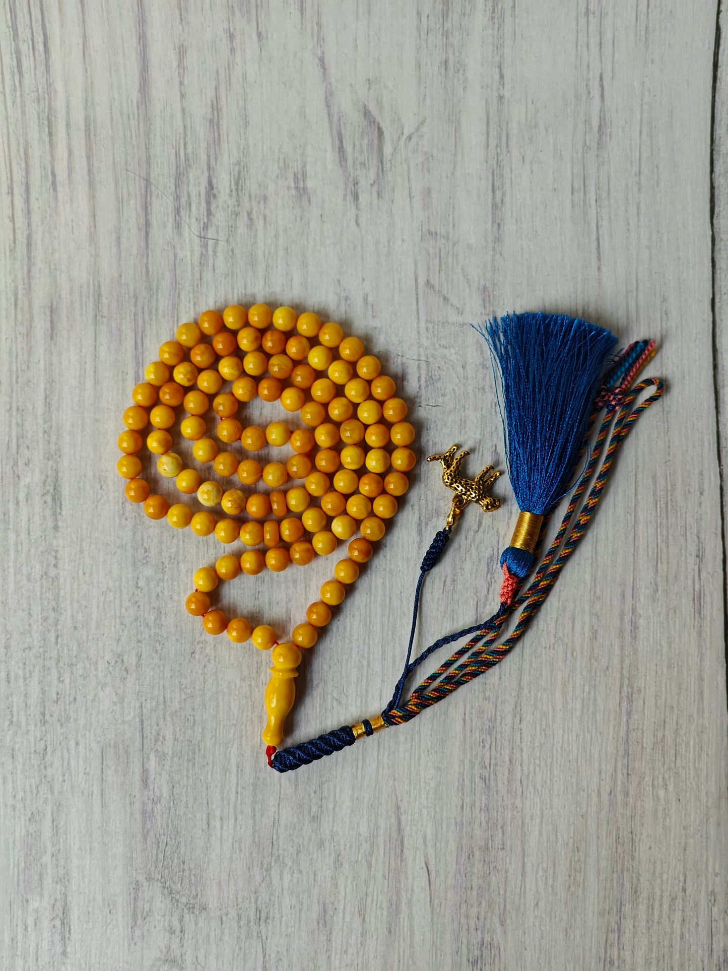 Natural Aged Honey and Butterscotch Pocket Size Amber Misbah 99 Beads