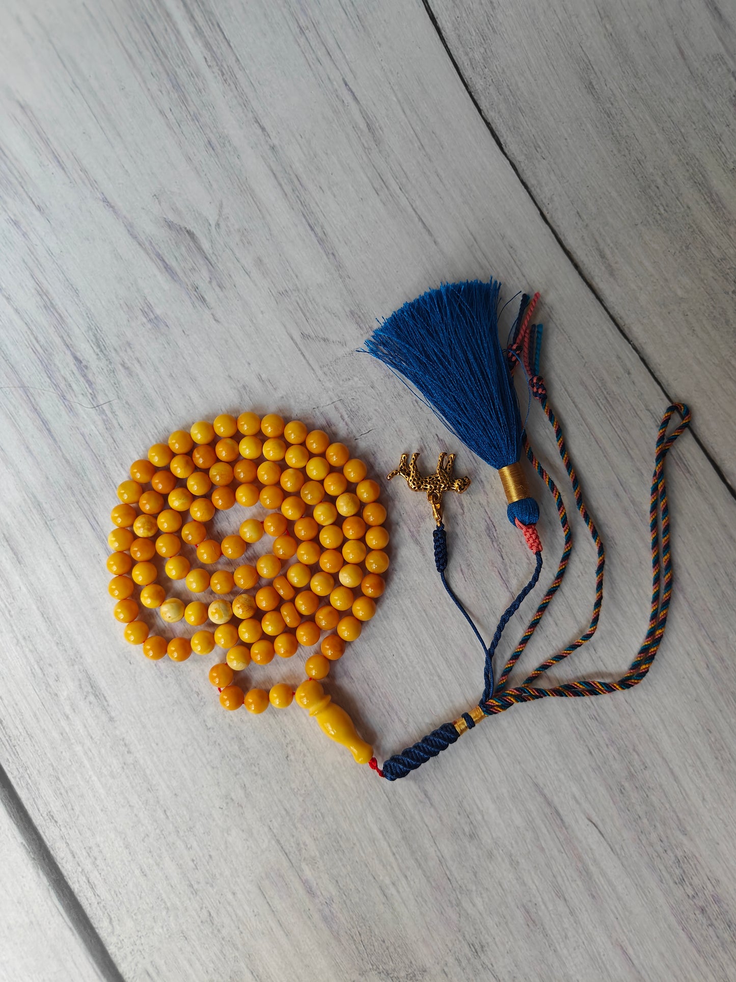 Natural Aged Honey and Butterscotch Pocket Size Amber Misbah 99 Beads