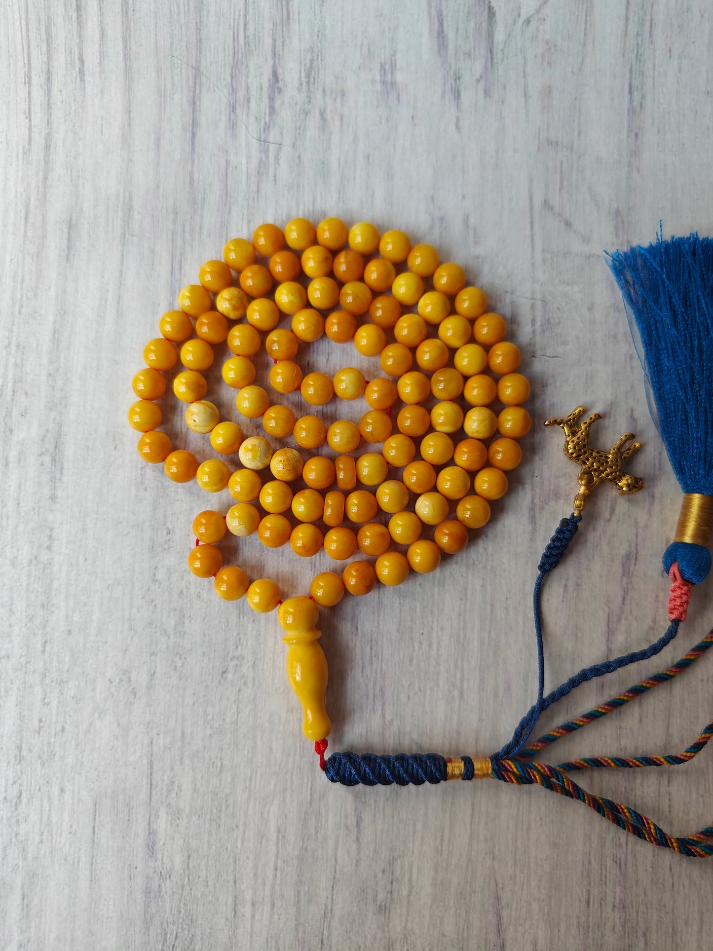 Natural Aged Honey and Butterscotch Pocket Size Amber Misbah 99 Beads