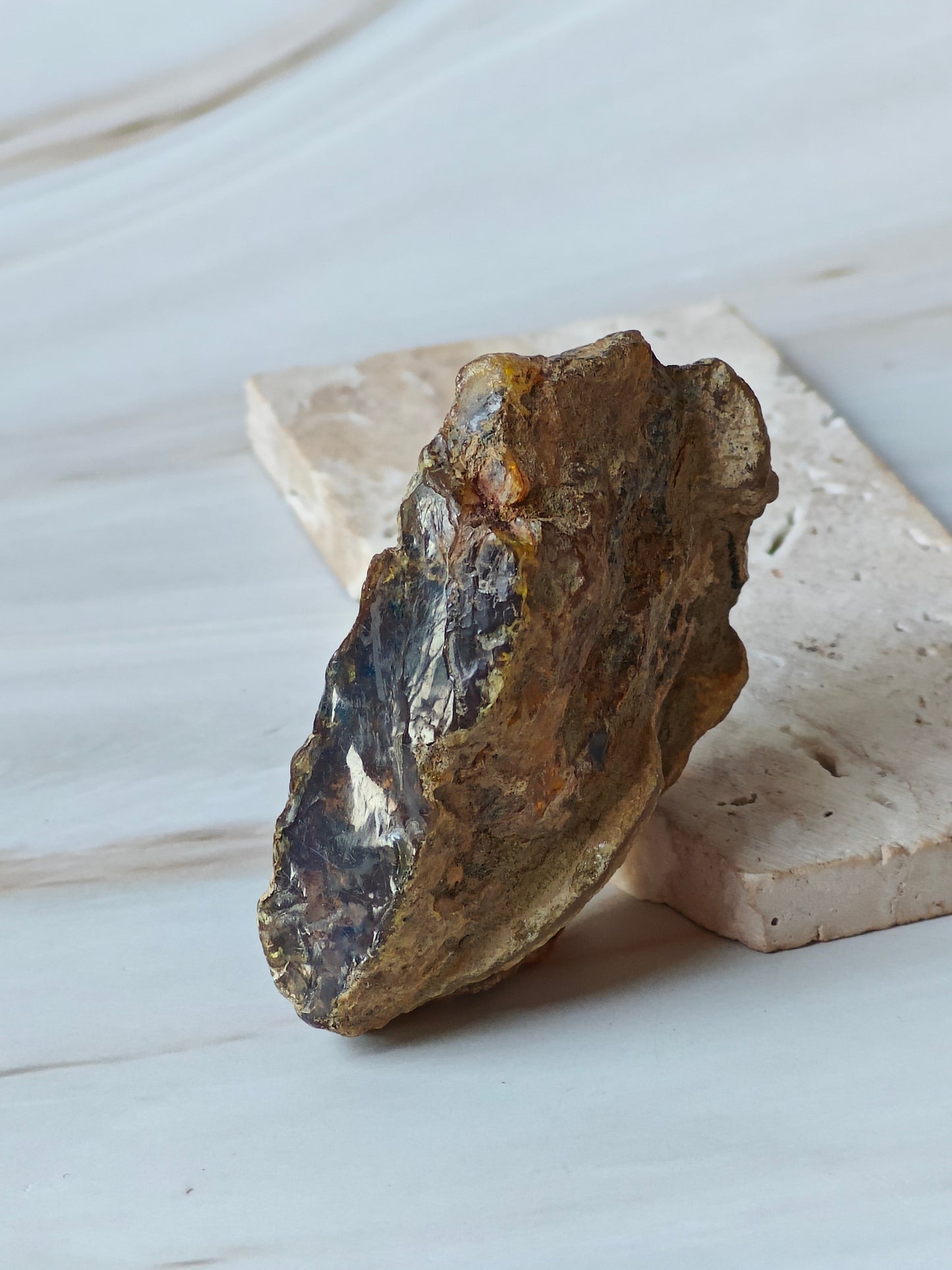 Raw Natural Blue Dominican Amber Piece 22.7 g