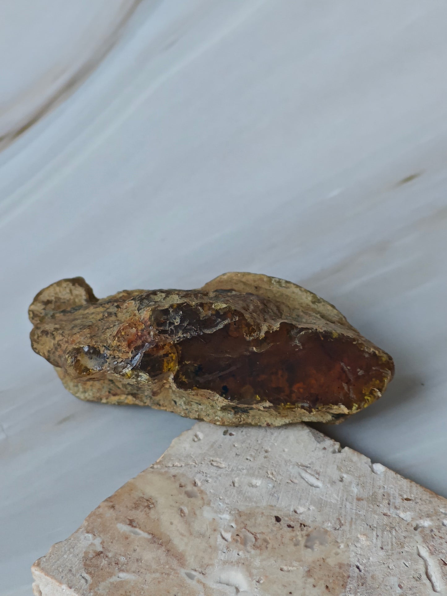 Raw Natural Blue Dominican Amber Piece 22.7 g