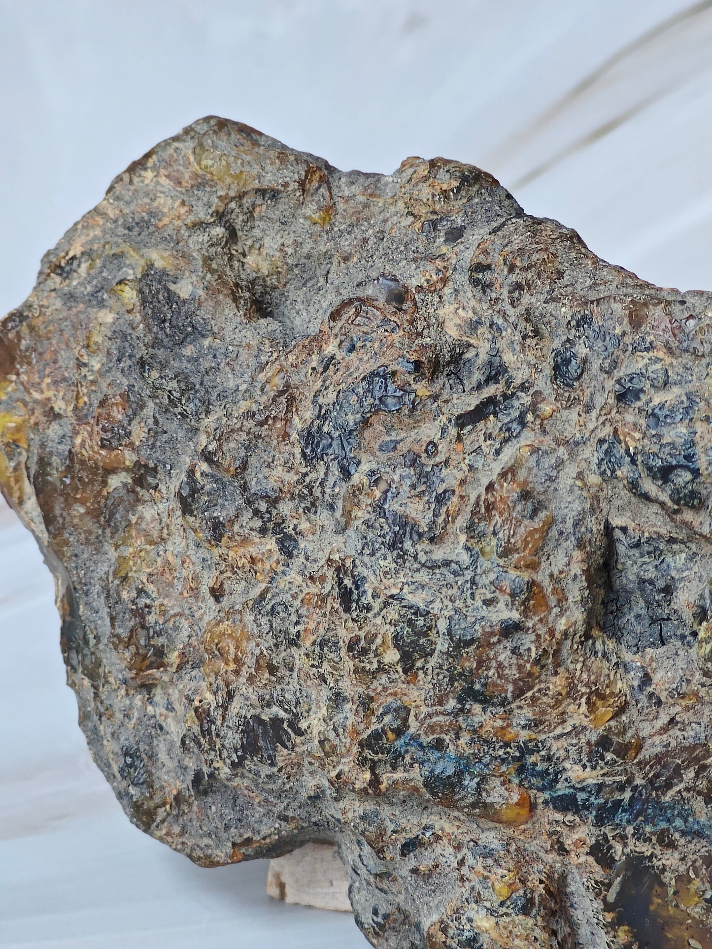 Raw Natural Blue Dominican Amber Piece 106.5 g