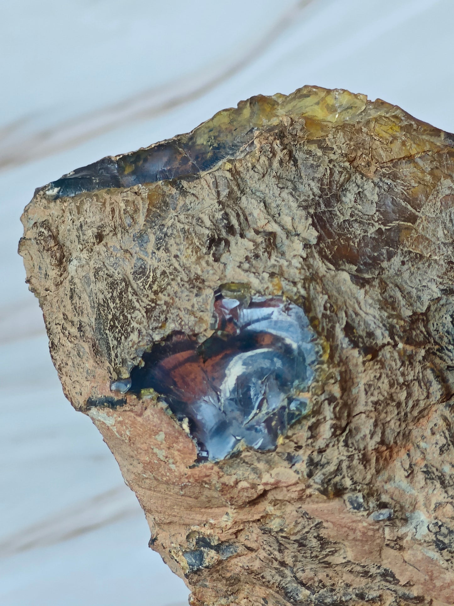 Raw Natural Blue Dominican Amber Piece 221g