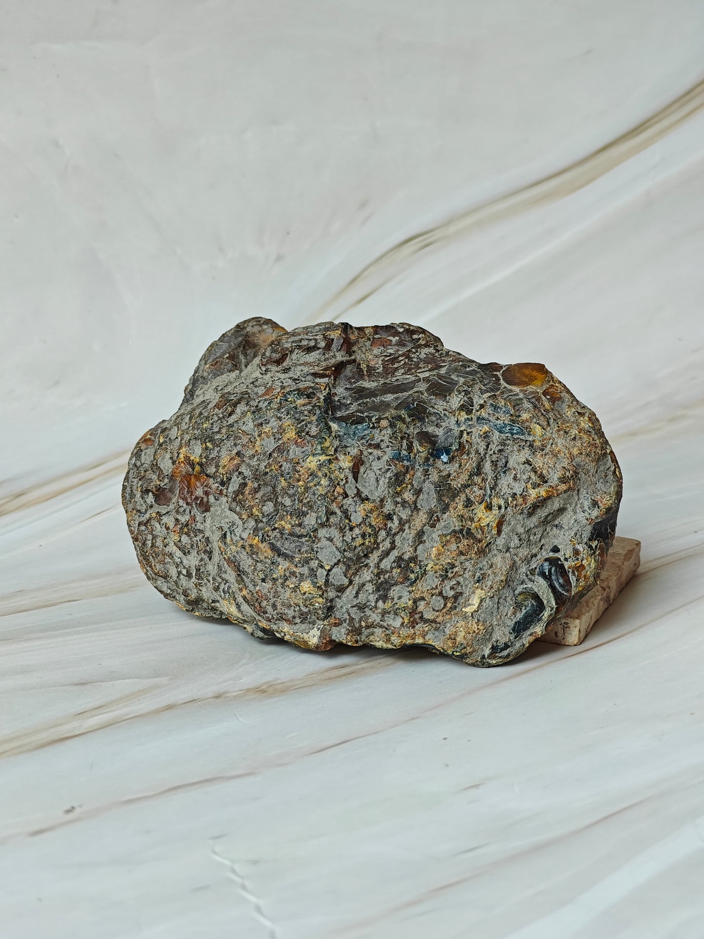 Raw Natural Blue Dominican Amber Piece 177 g