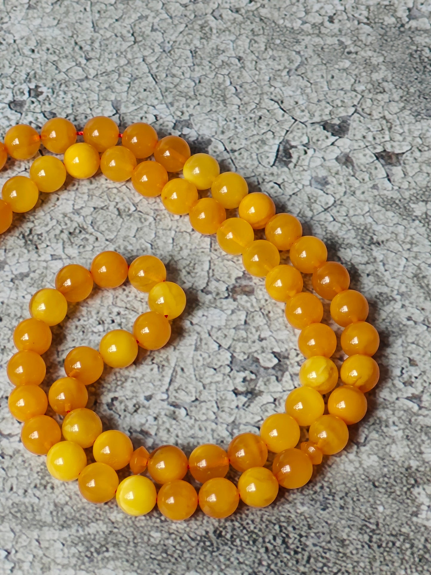 Antique Natural Aged Honey Amber Pocket Size Tasbih 66 Beads