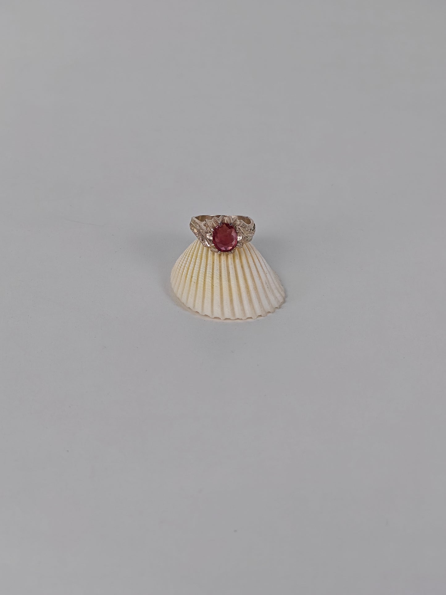 Natural Ruby Ring in Silver 925