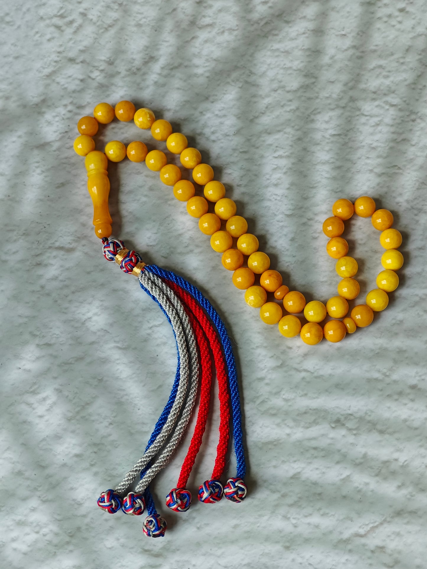 Aged Milk & Butterscotch Amber Tasbih – 45 Beads