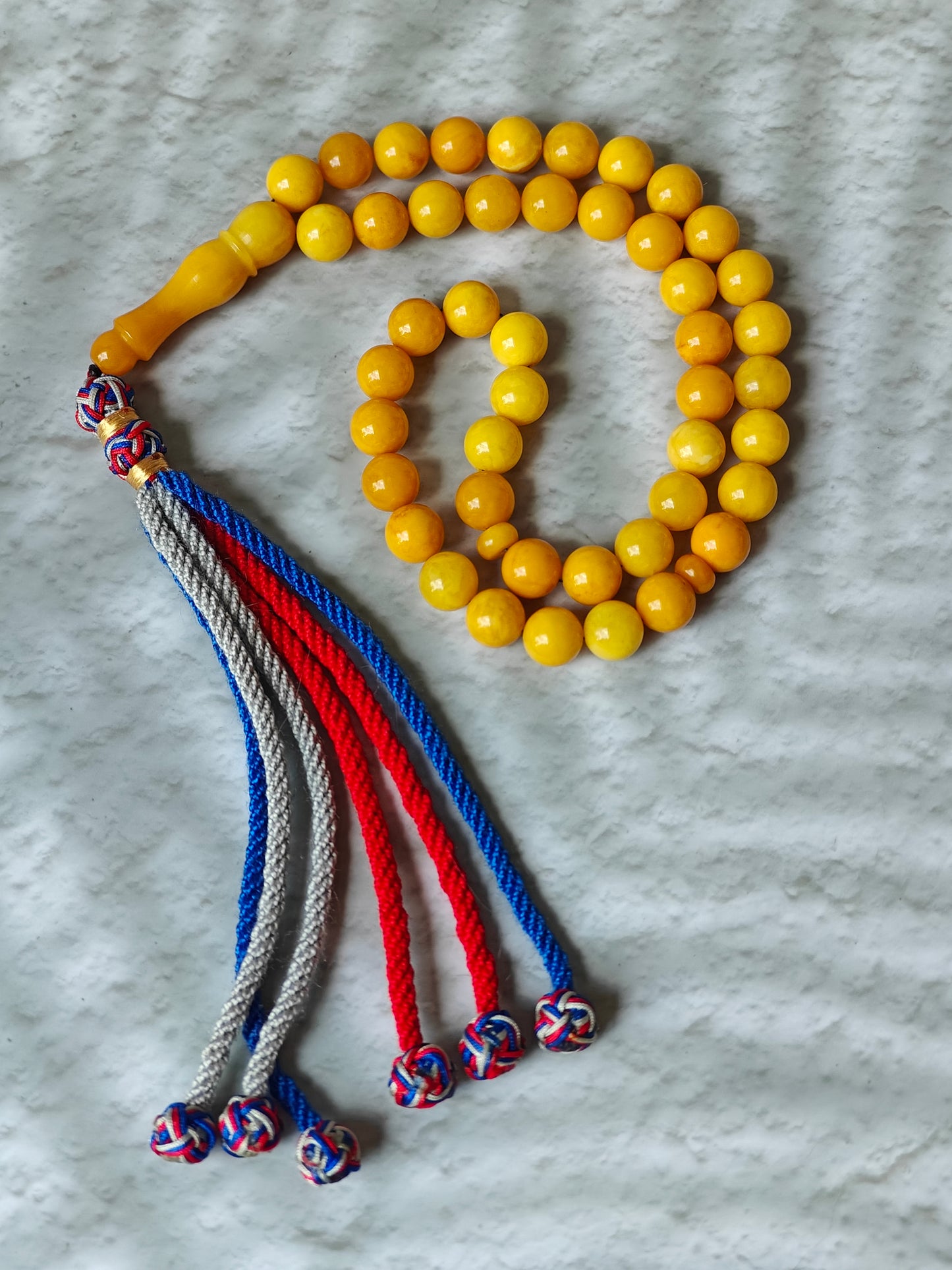 Aged Milk & Butterscotch Amber Tasbih – 45 Beads