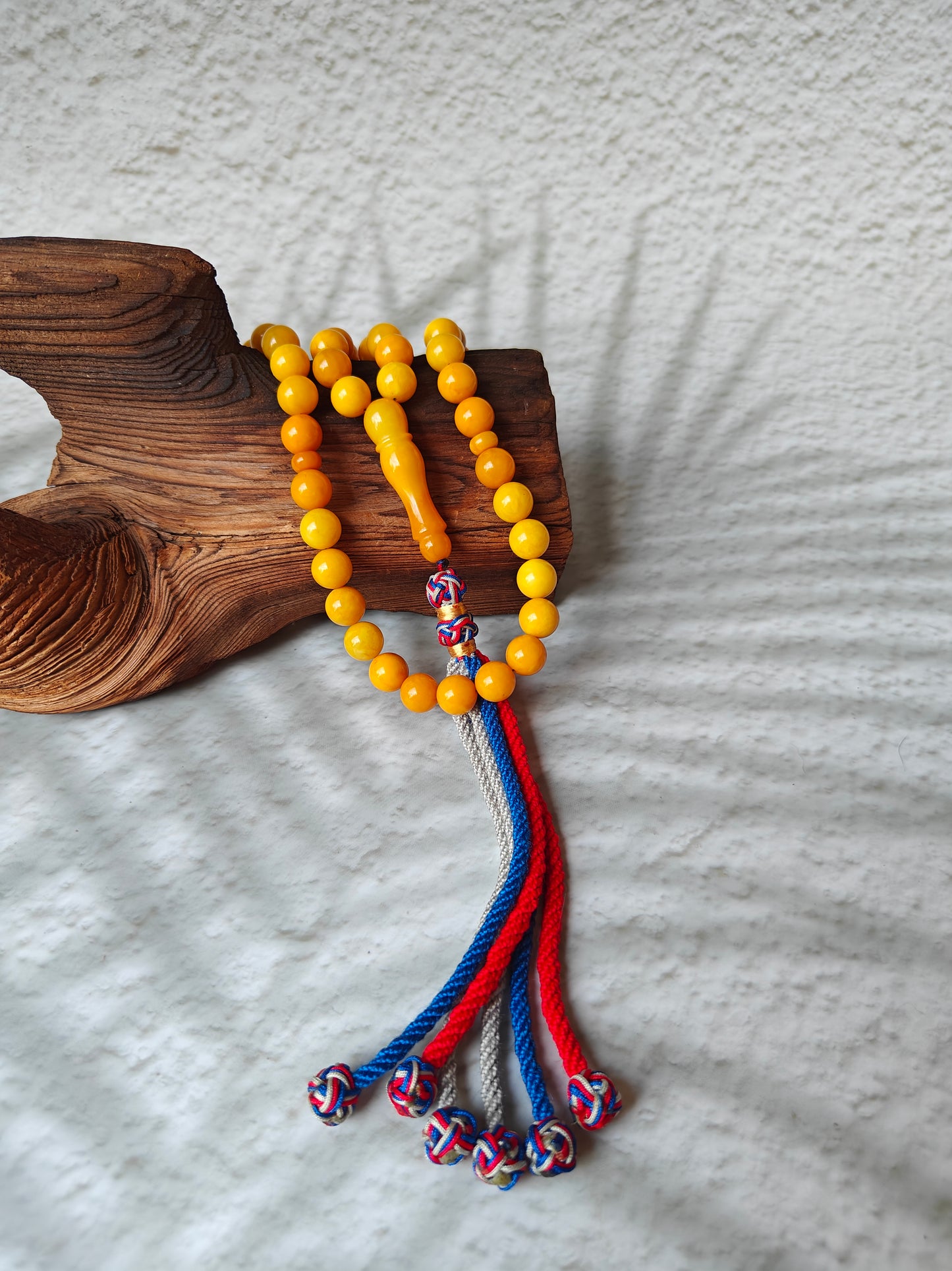 Aged Milk & Butterscotch Amber Tasbih – 45 Beads