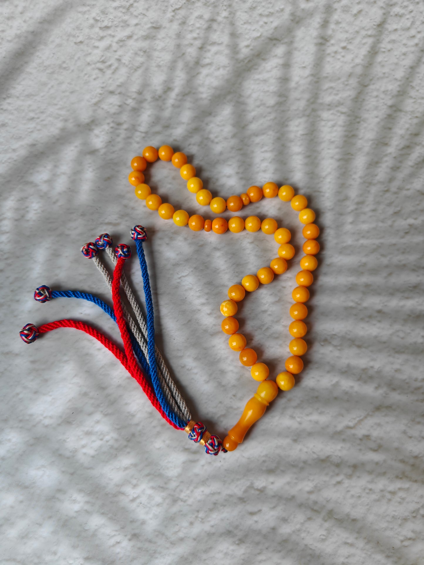 Aged Milk & Butterscotch Amber Tasbih – 45 Beads