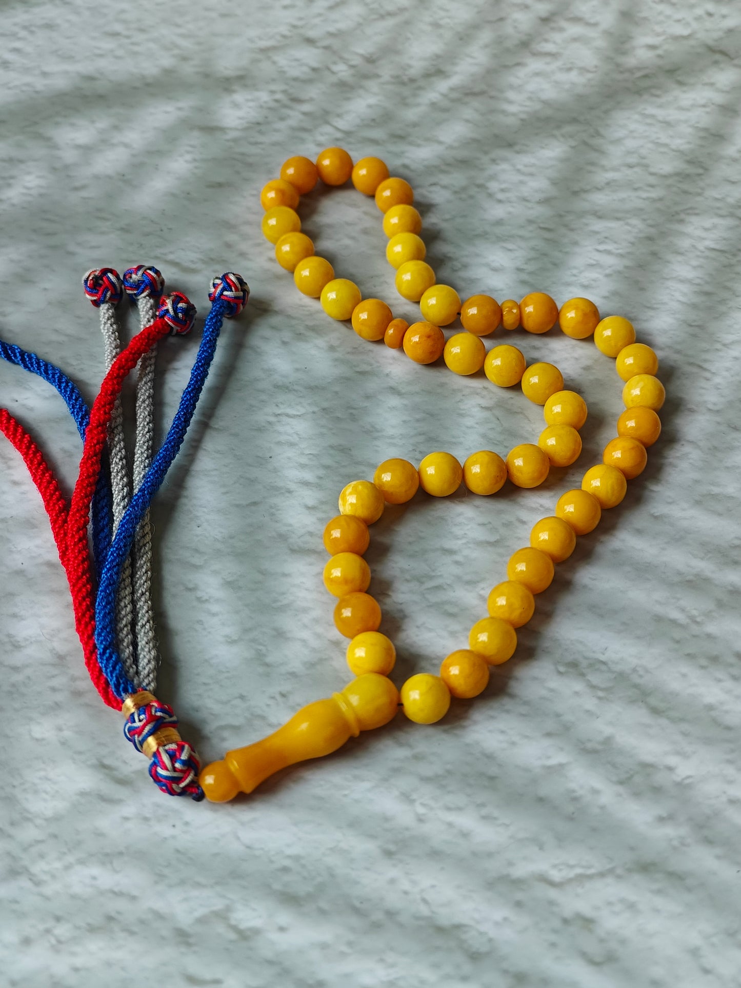 Aged Milk & Butterscotch Amber Tasbih – 45 Beads