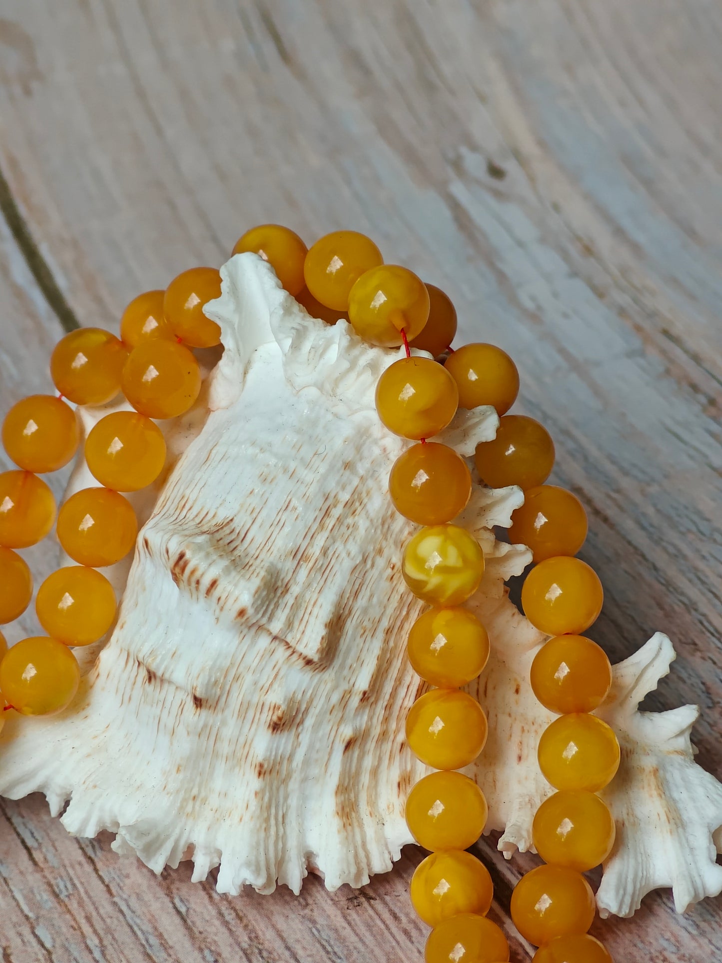 Aged Multicolor Natural Amber Pocket Size Tasbih 66 Beads