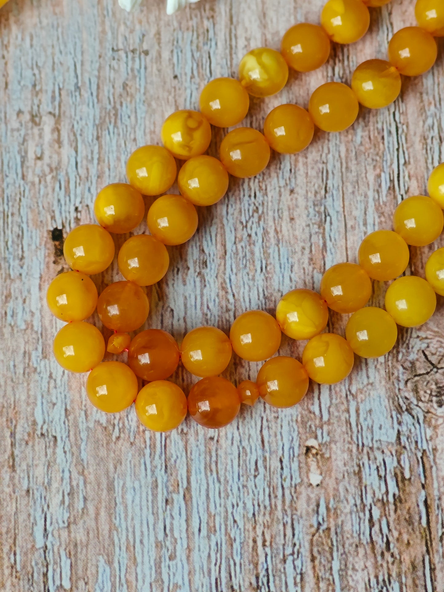 Aged Multicolor Natural Amber Pocket Size Tasbih 66 Beads