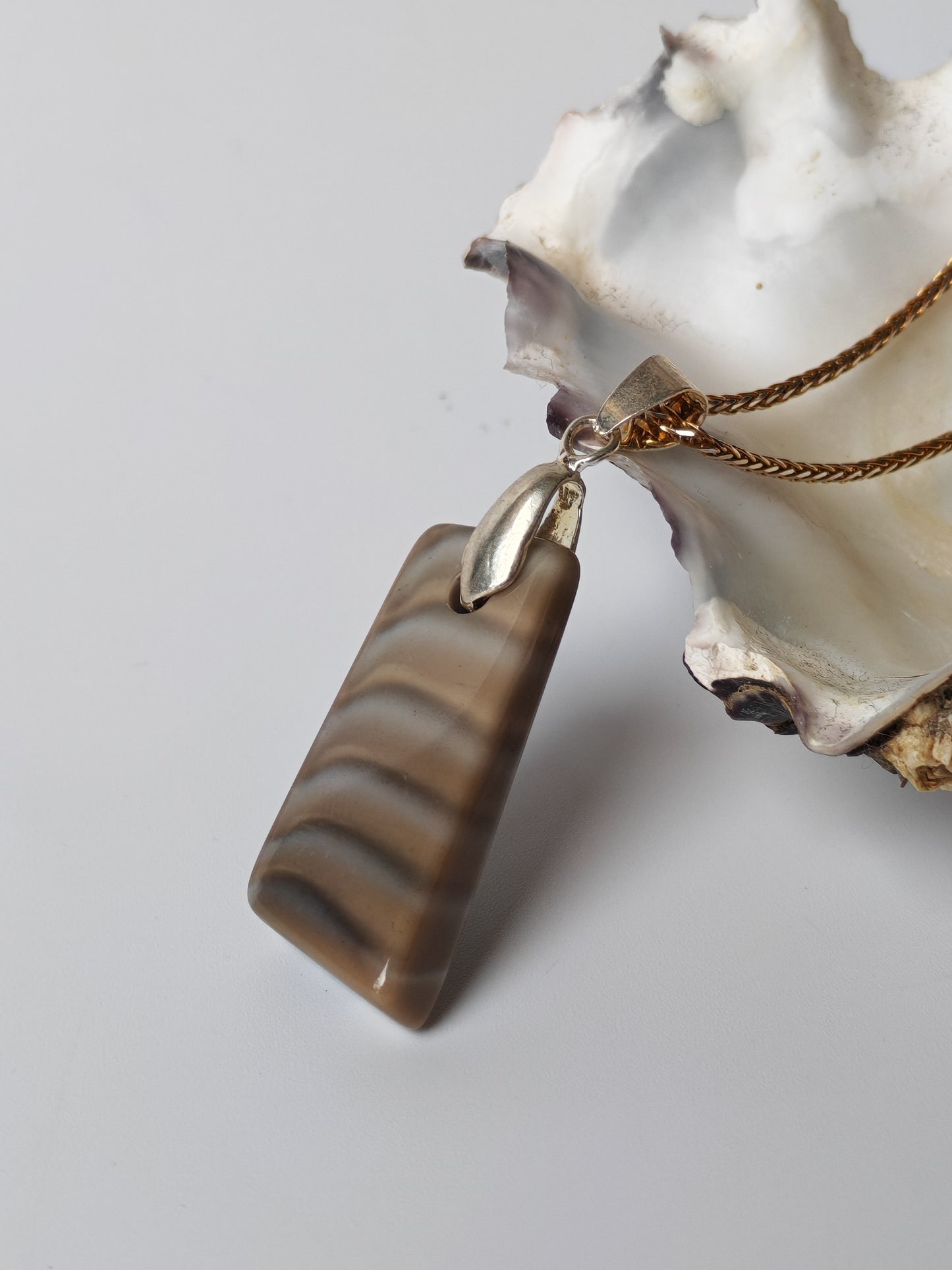 Striped Flint Pendant