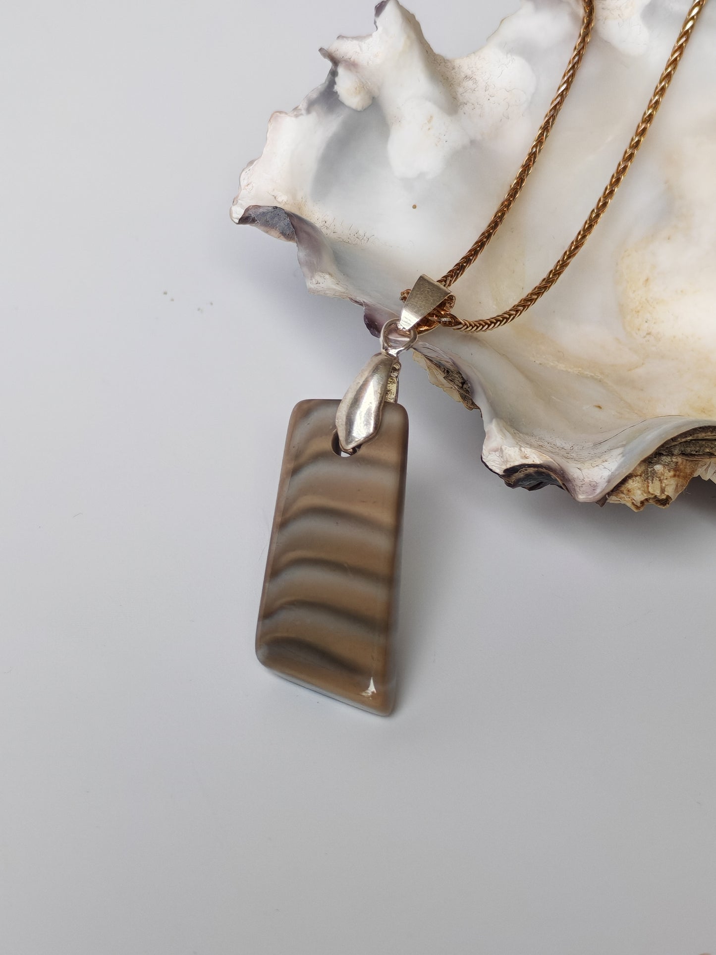 Striped Flint Pendant