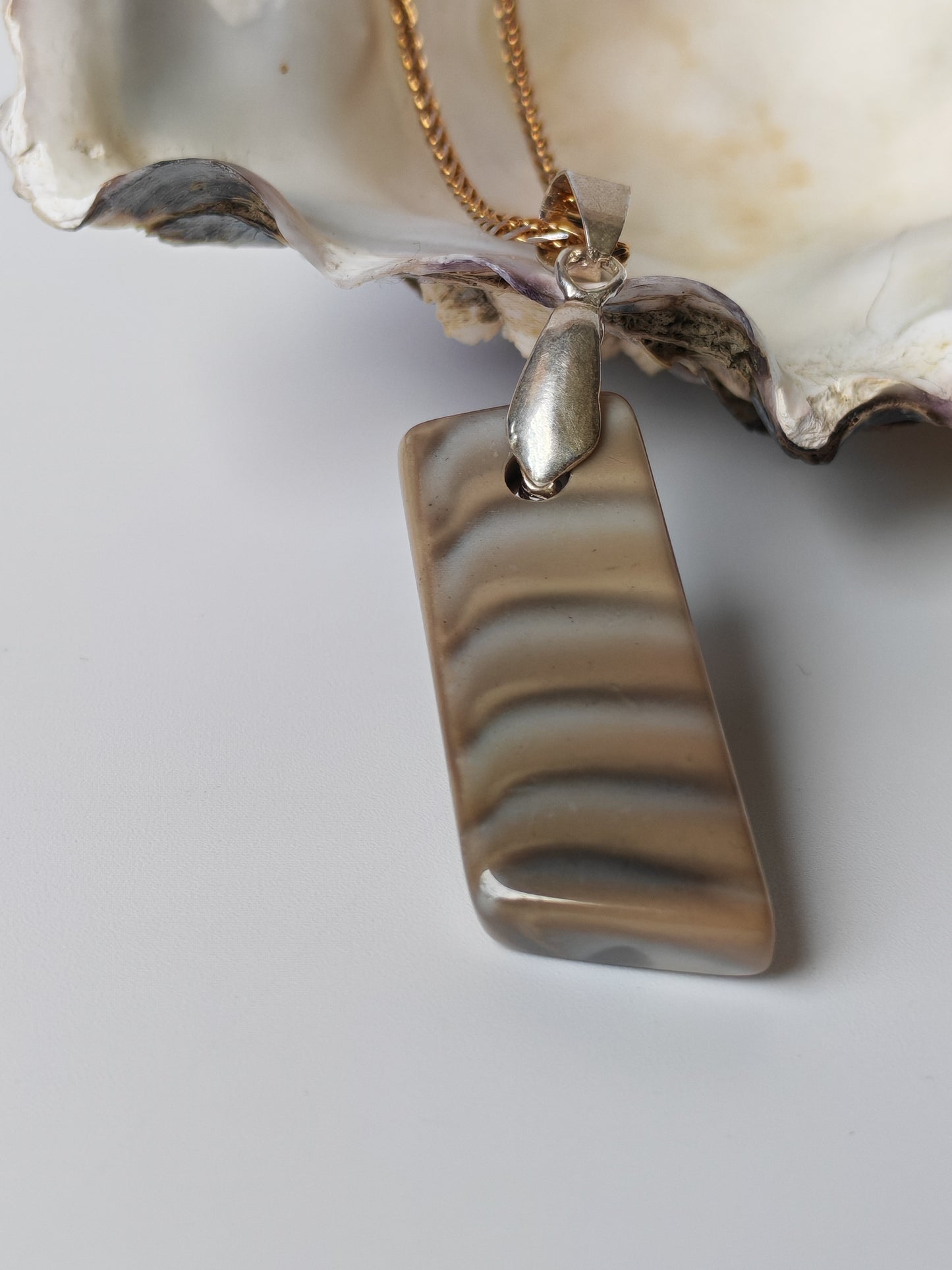 Striped Flint Pendant