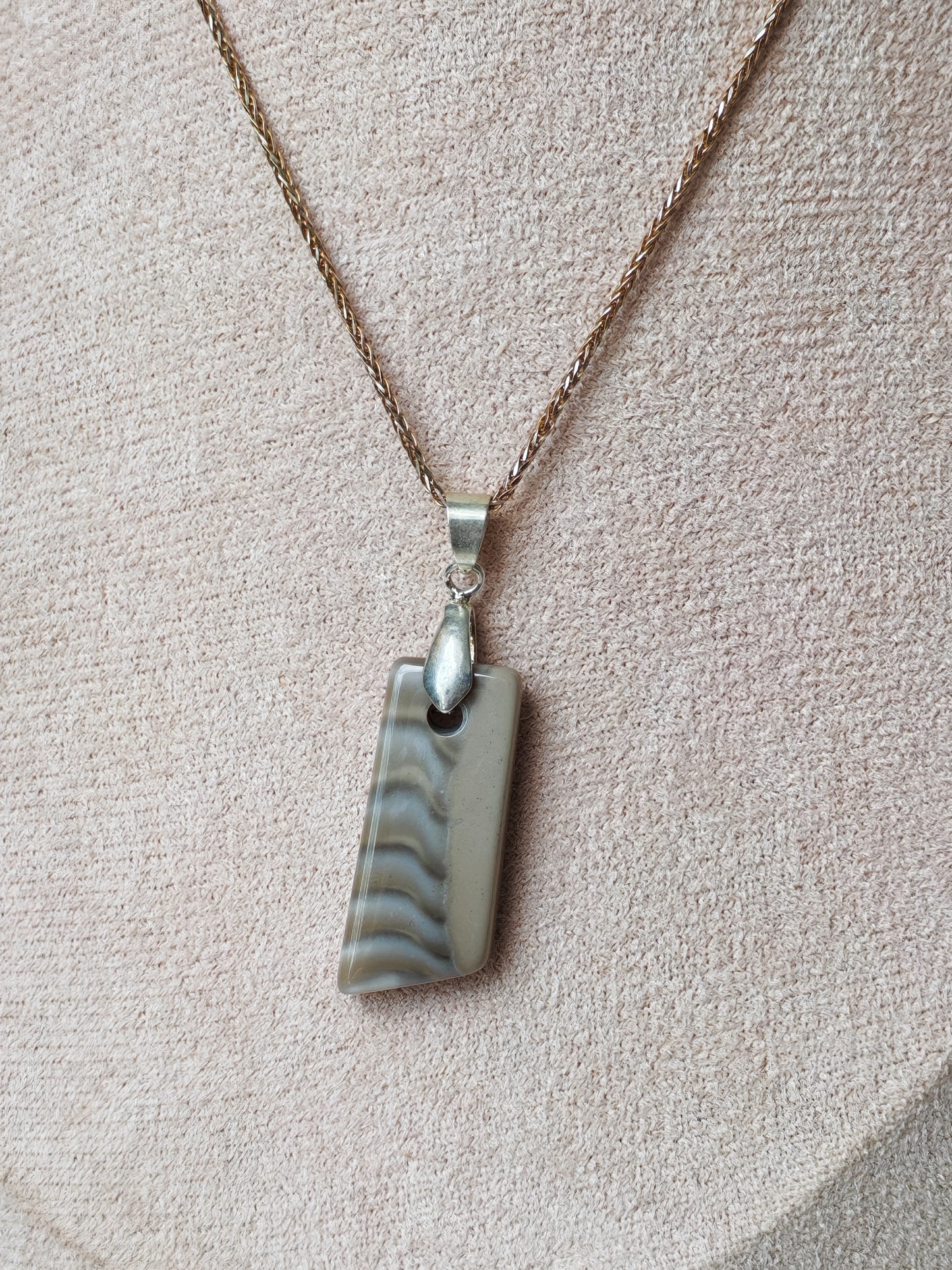 Striped Flint Pendant