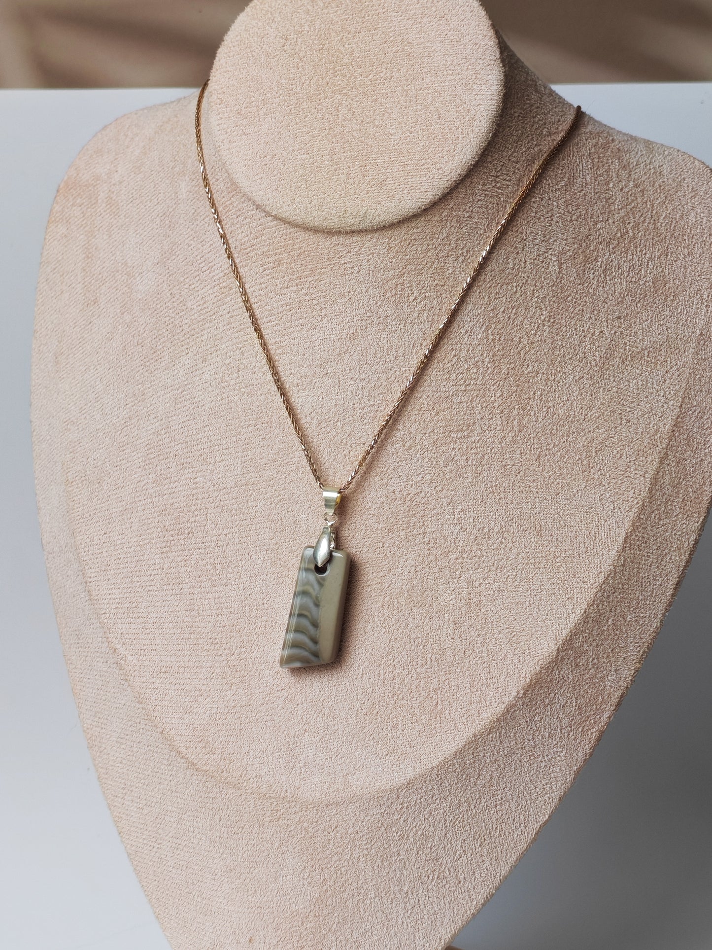 Striped Flint Pendant