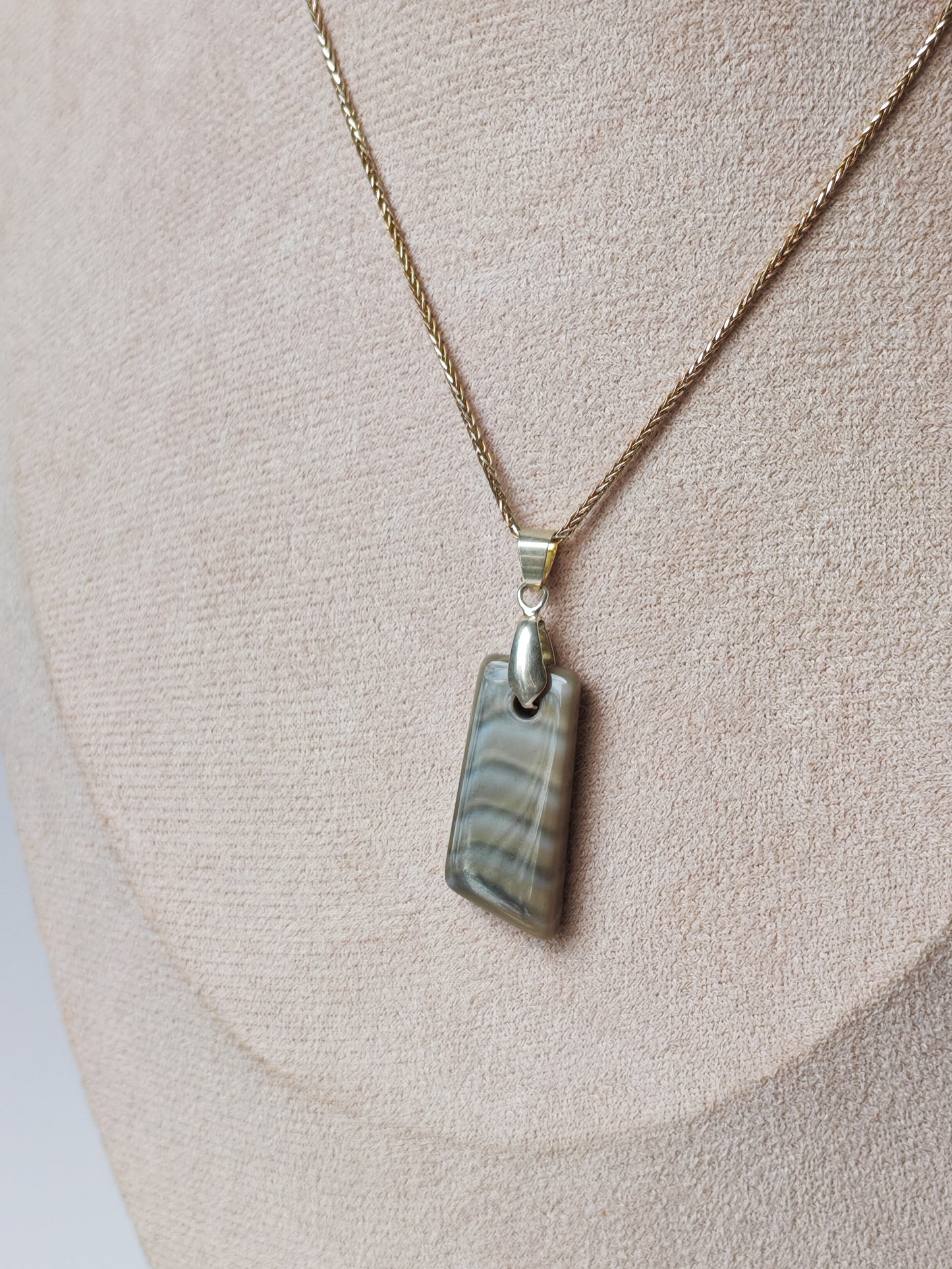 Striped Flint Pendant
