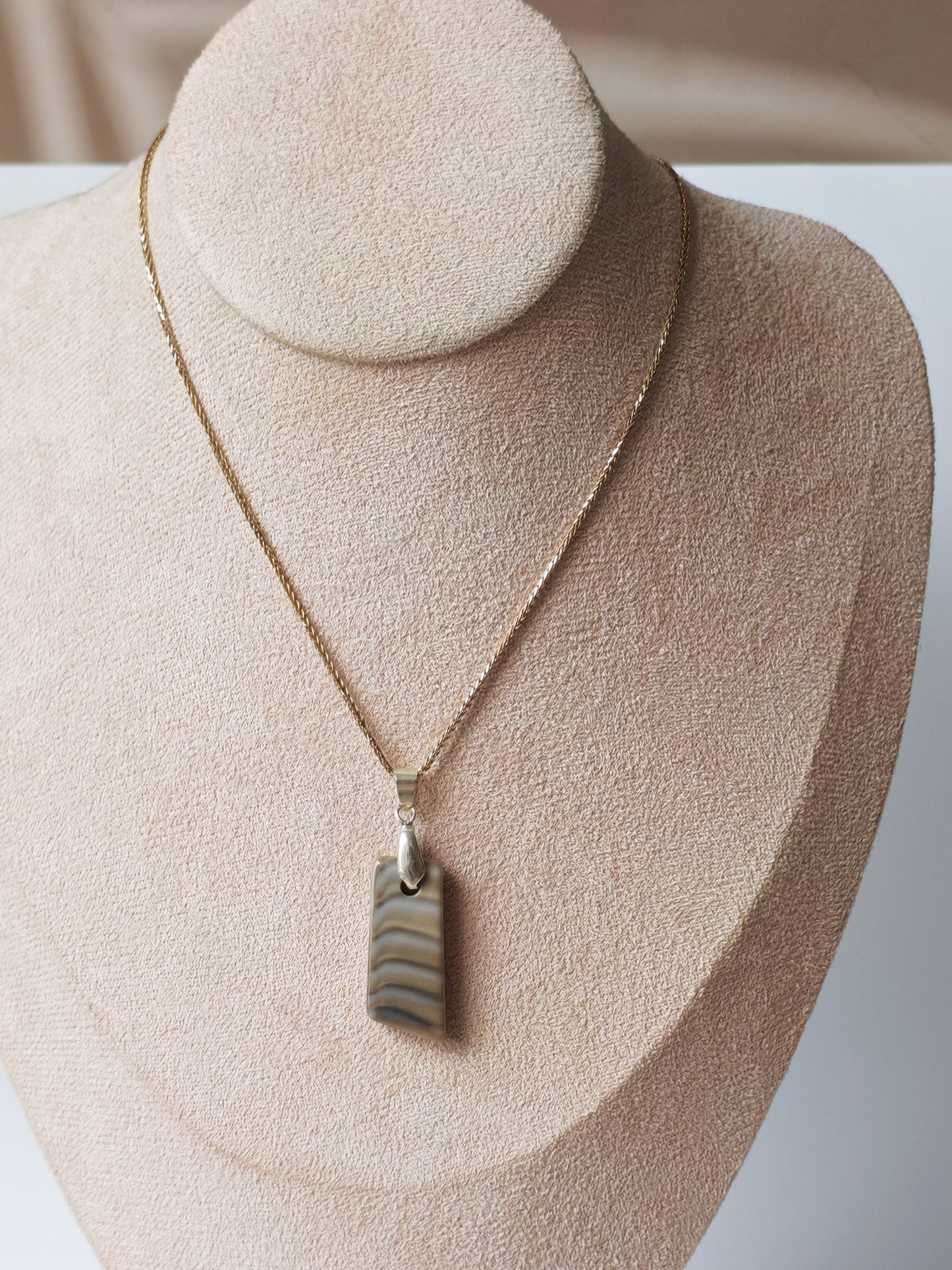 Striped Flint Pendant