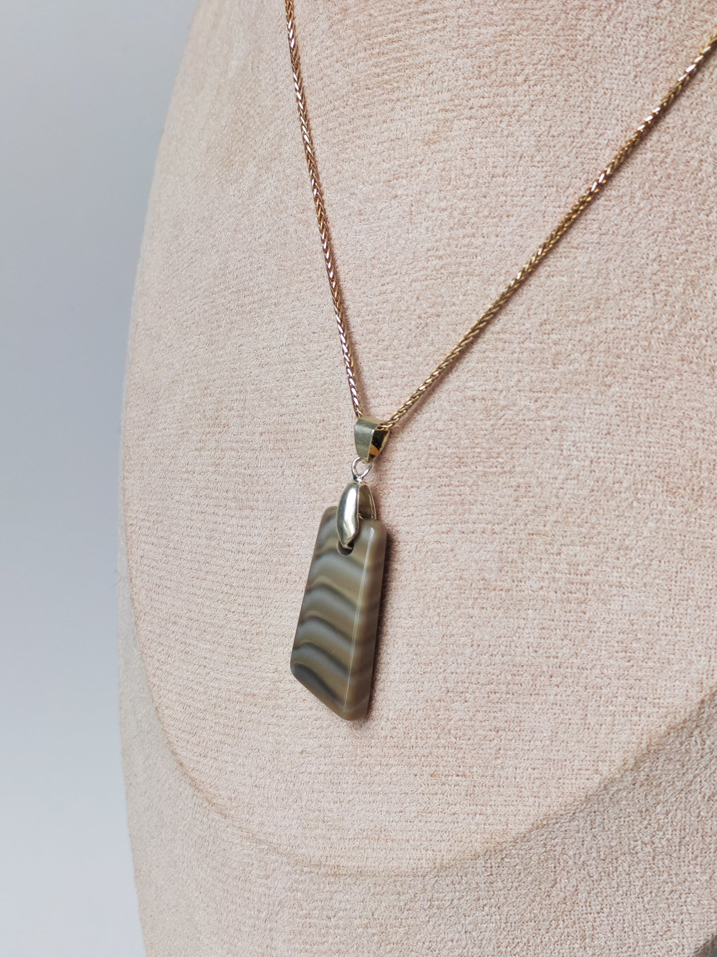 Striped Flint Pendant