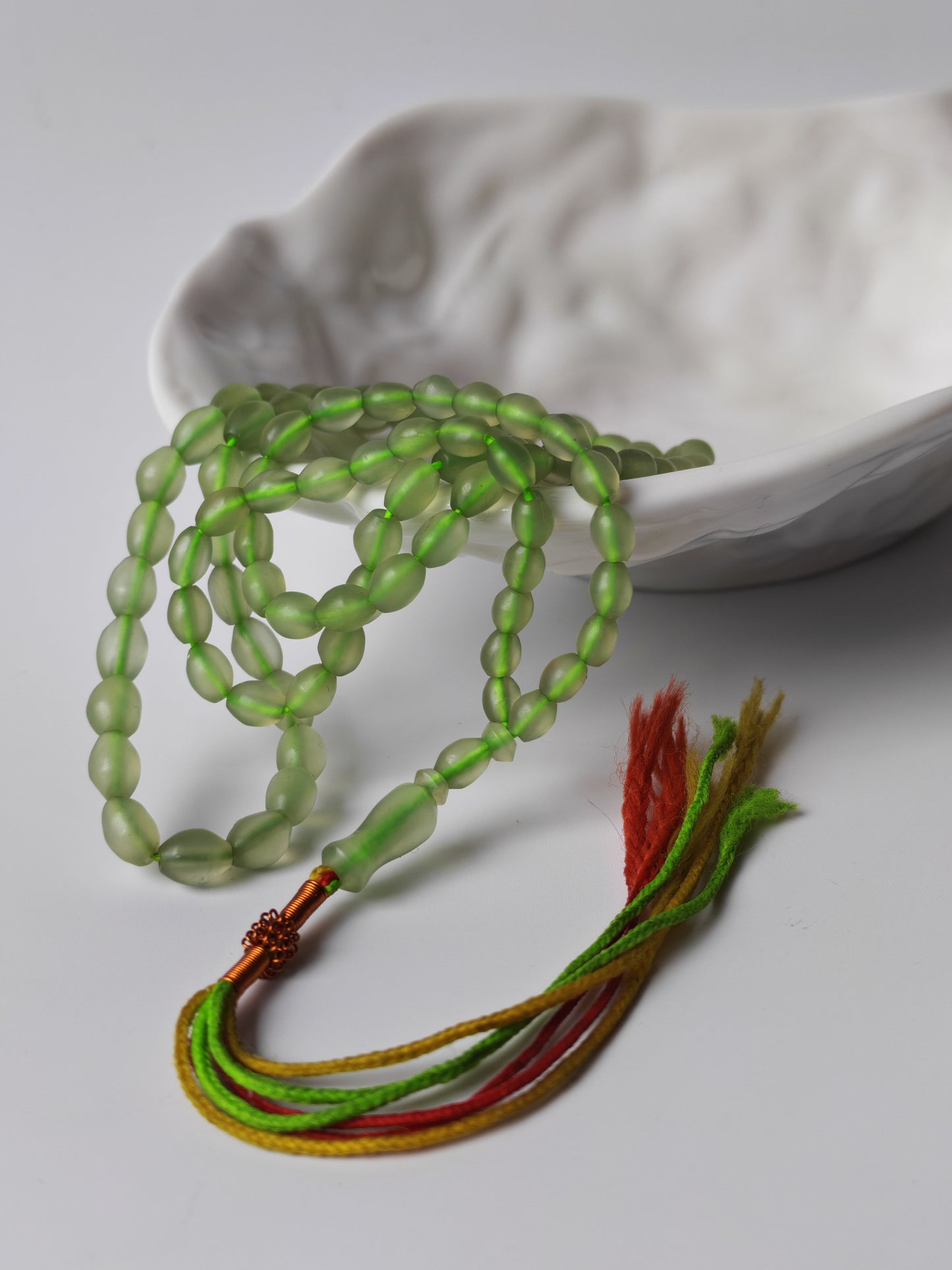 Micro Light Green Shah Maqsood Rosary – 100 Beads