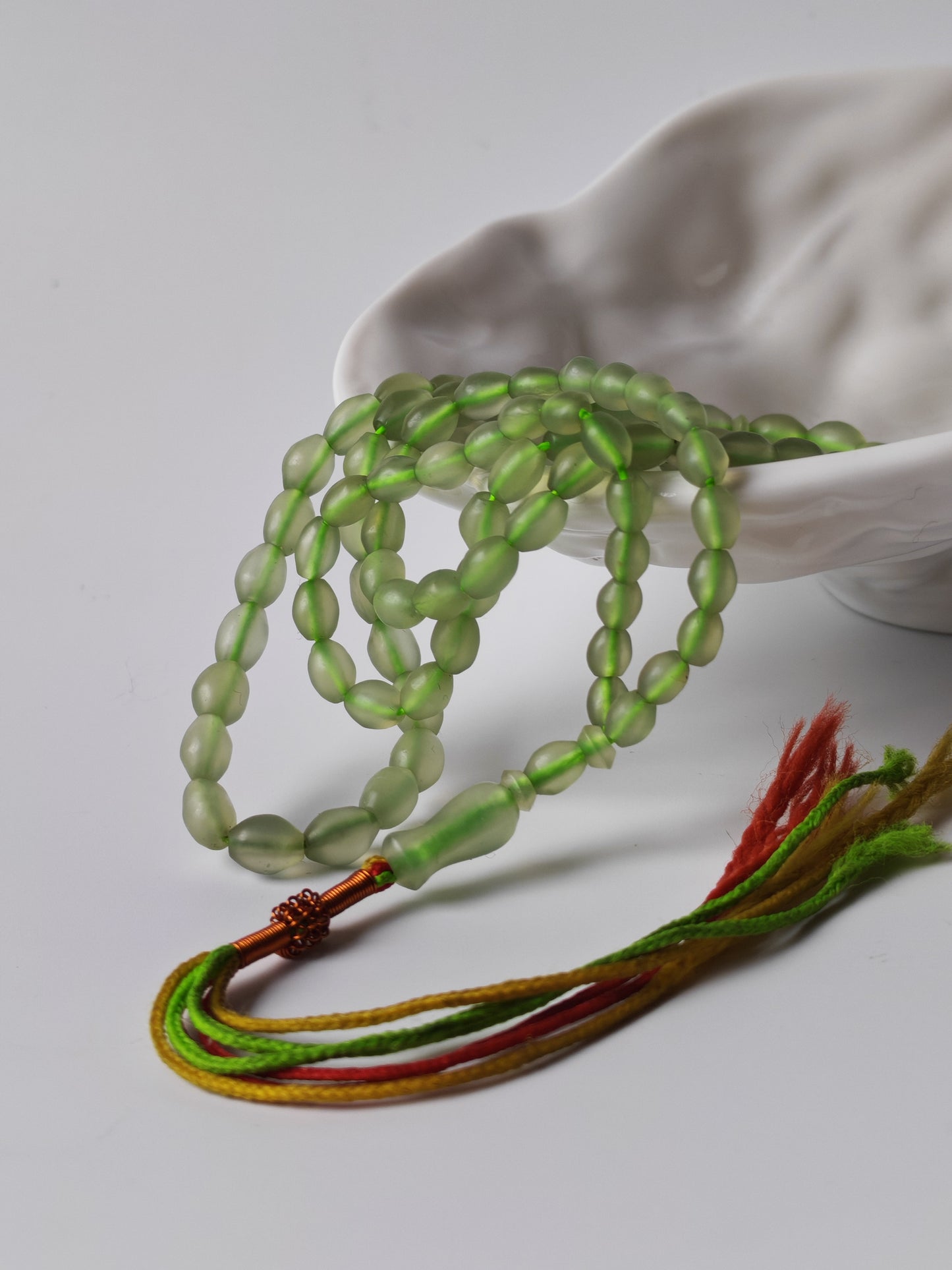 Micro Light Green Shah Maqsood Rosary – 100 Beads