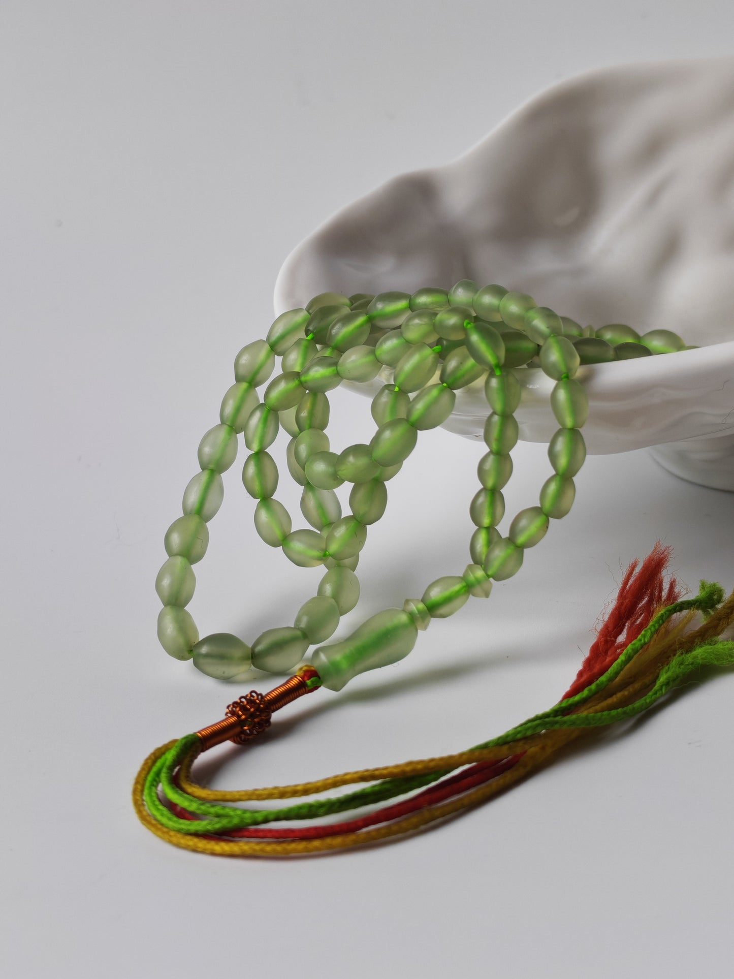 Micro Light Green Shah Maqsood Rosary – 100 Beads