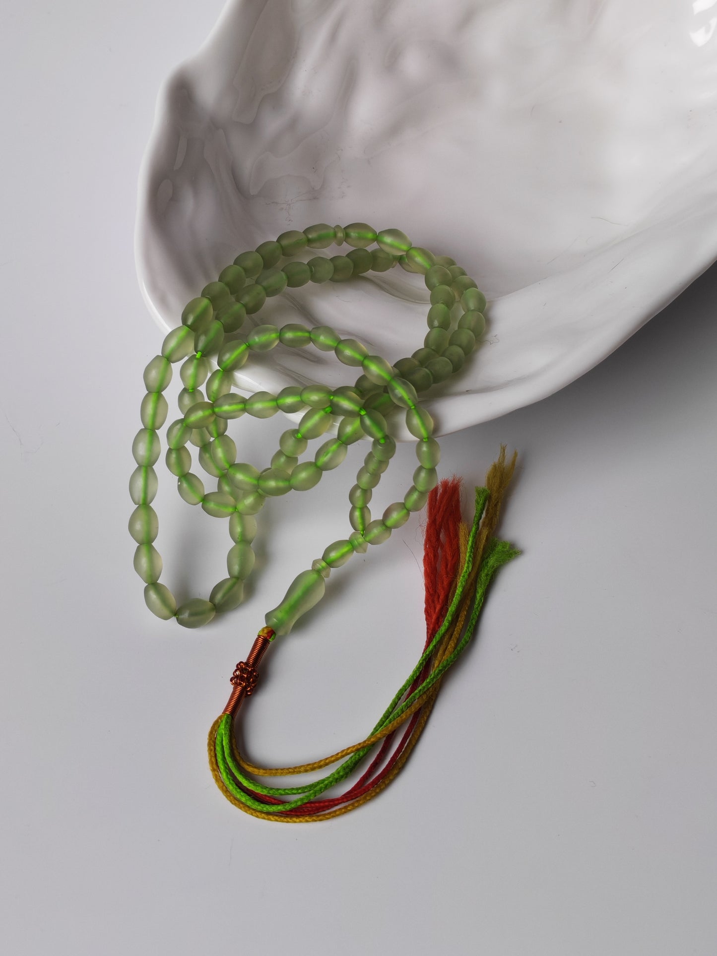 Micro Light Green Shah Maqsood Rosary – 100 Beads