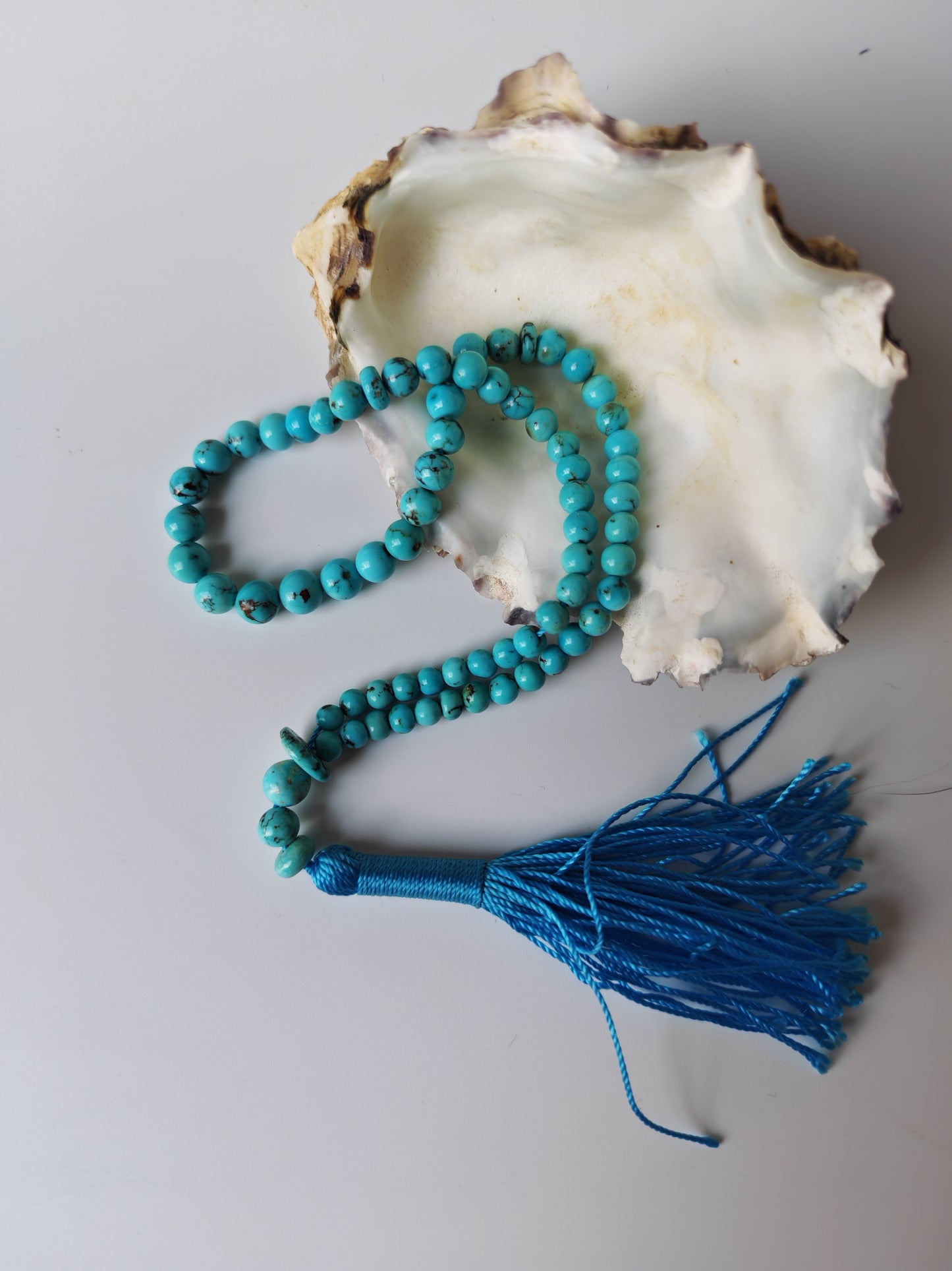 Natural Persian Turquoise Irregular Rosary – 66 Beads