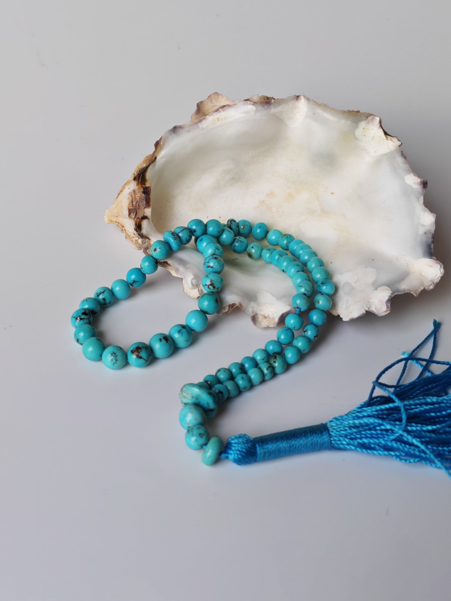 Natural Persian Turquoise Irregular Rosary – 66 Beads
