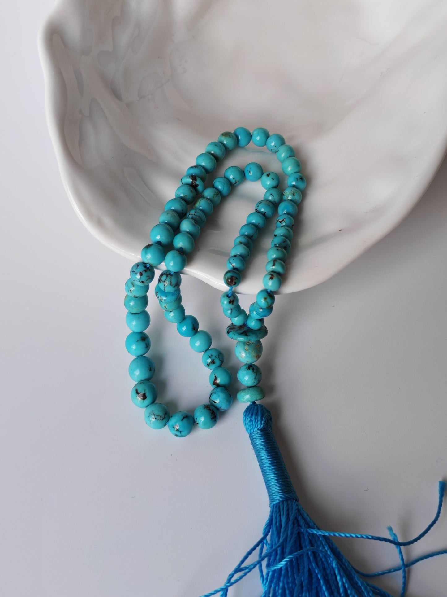 Natural Persian Turquoise Irregular Rosary – 66 Beads