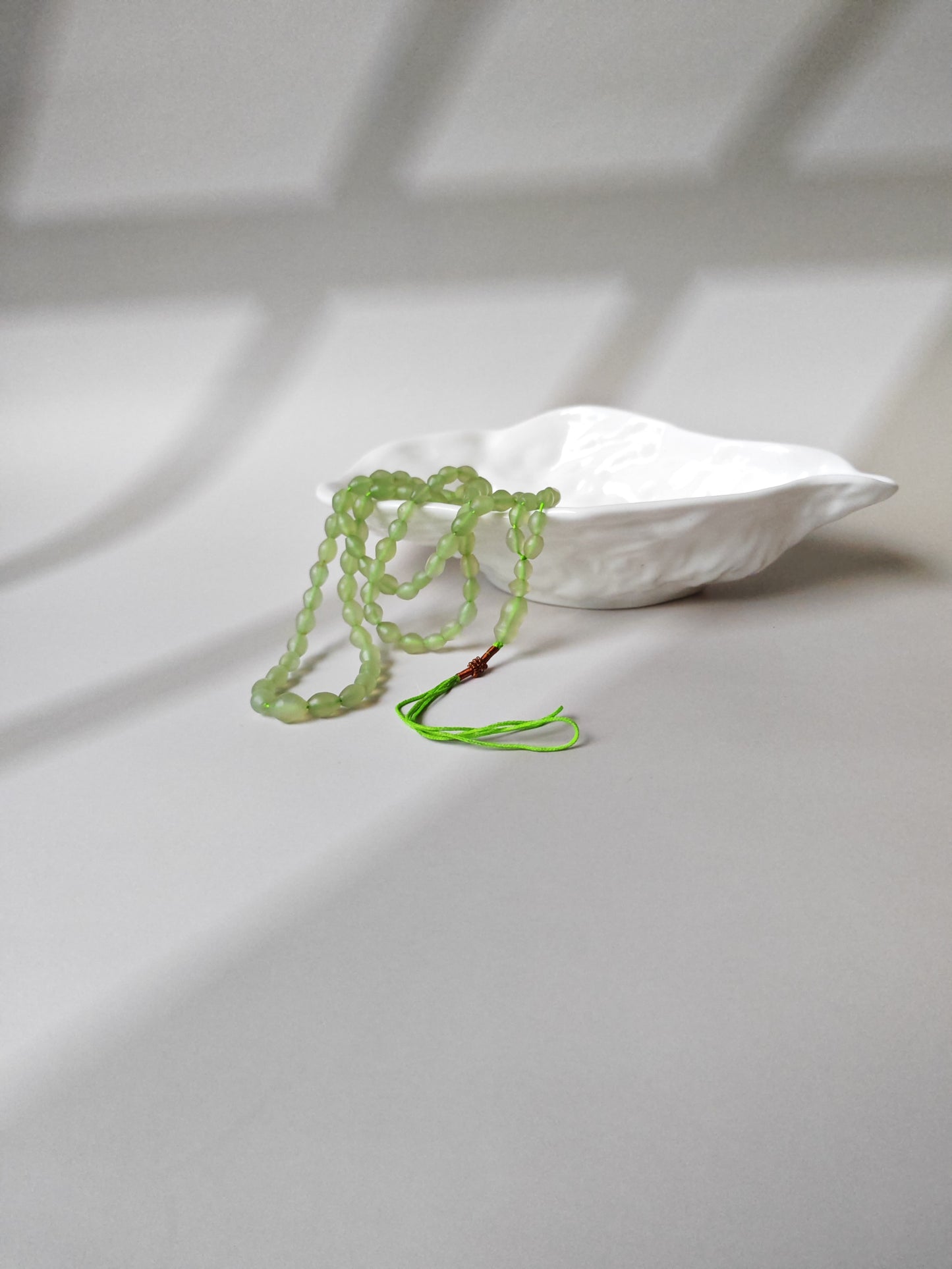 Micro Light Mint Green Shah Maqsood Rosary – 99-101 Beads