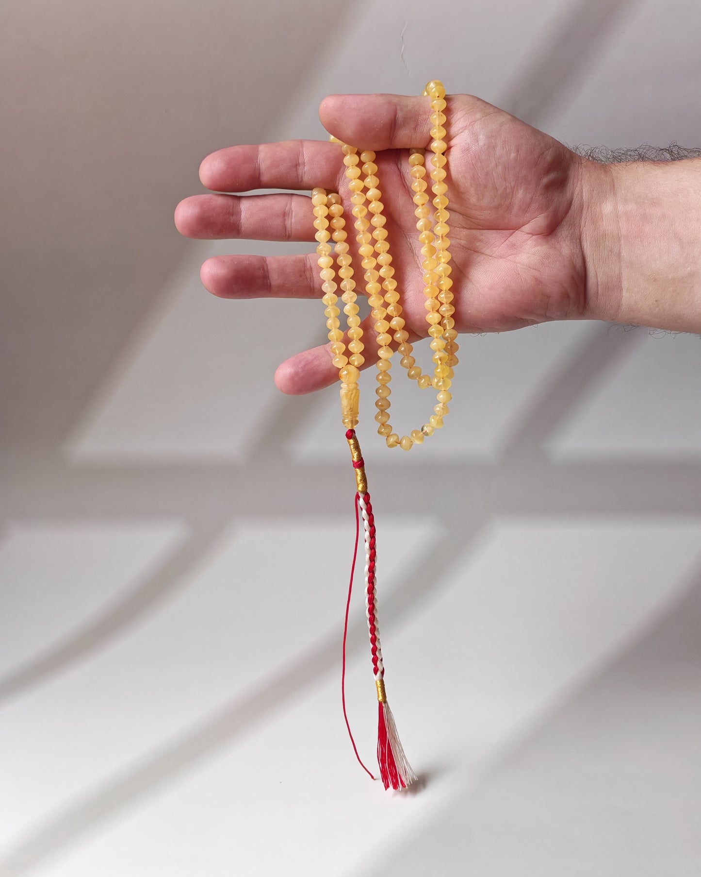 Rare Istanbul-Style Amber Tasbih 143 Micro Beads – 5.7×6.8mm, Tiger Imam, Lightweight Collector Piece
