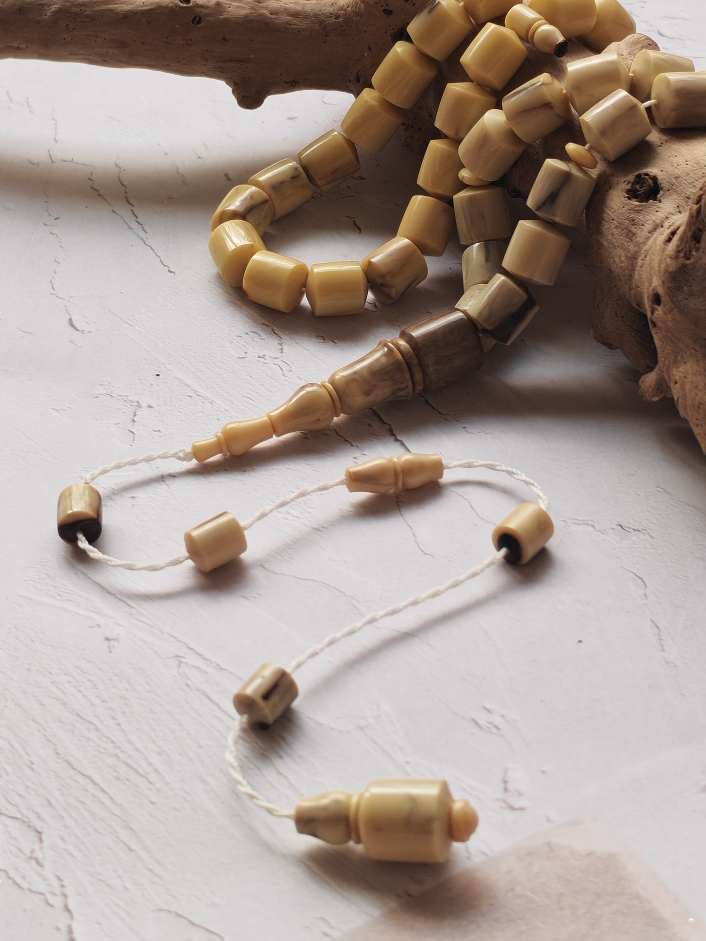 American Bakelite Rosary – 45 Barrel Beads | Kuwaiti Cut