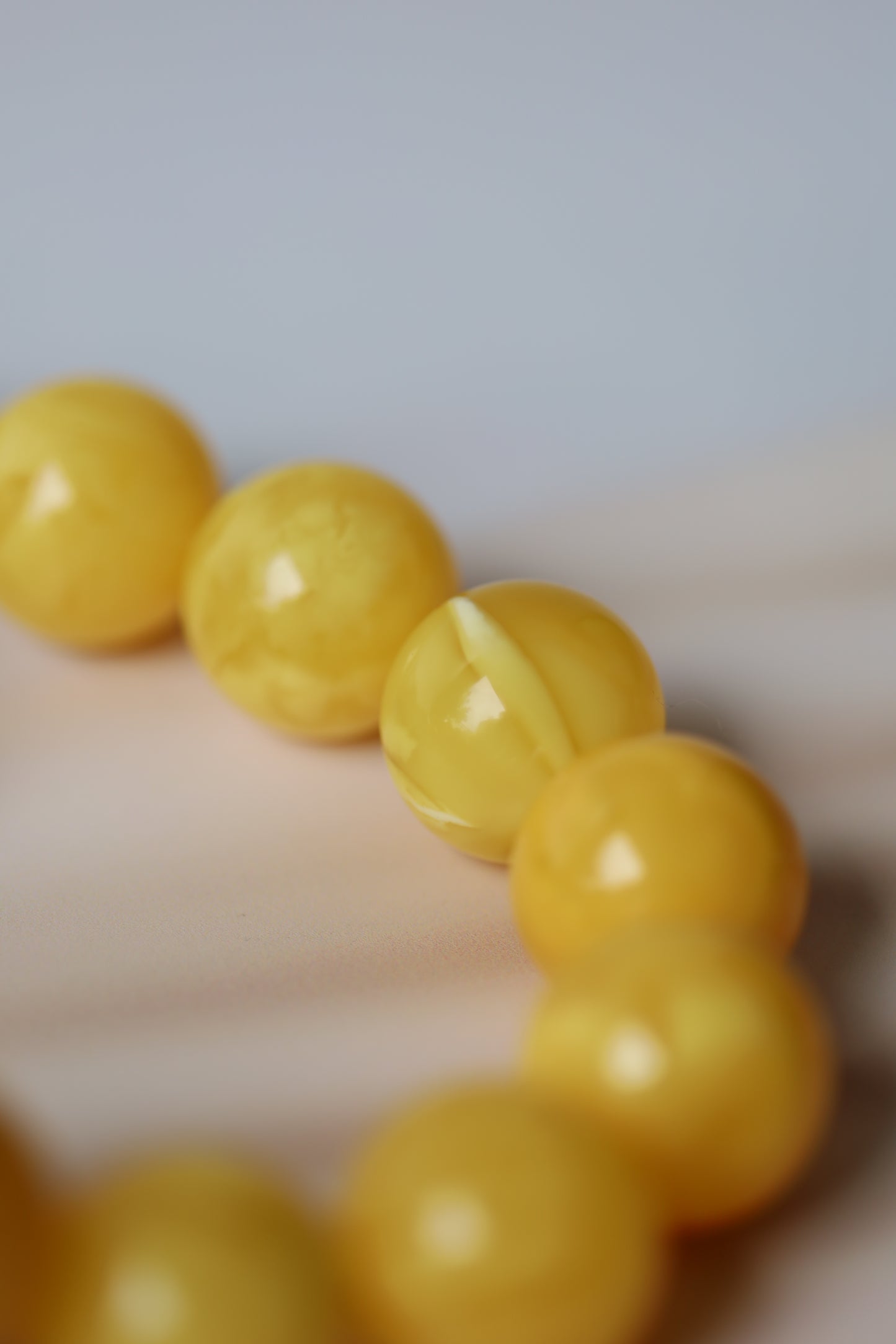 Huge Butterscotch Natural Amber Tasbih with Certificate 192g