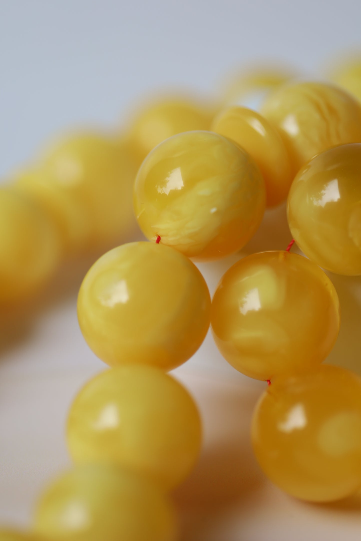 Huge Butterscotch Natural Amber Tasbih with Certificate 192g