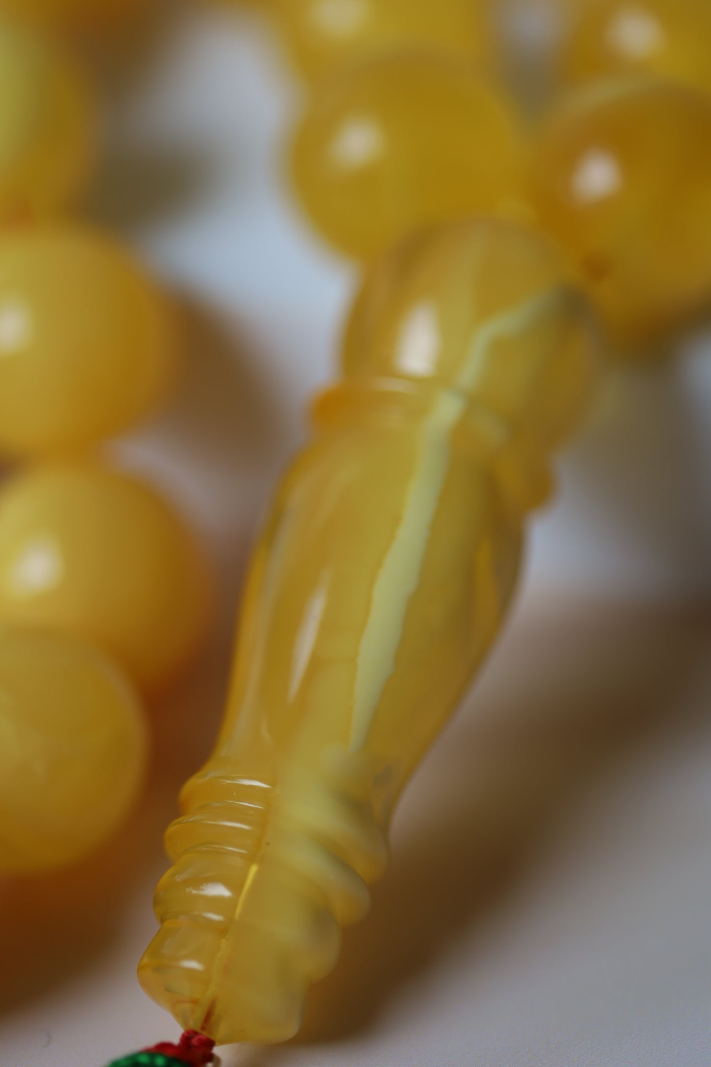 Huge Butterscotch Natural Amber Tasbih with Certificate 192g