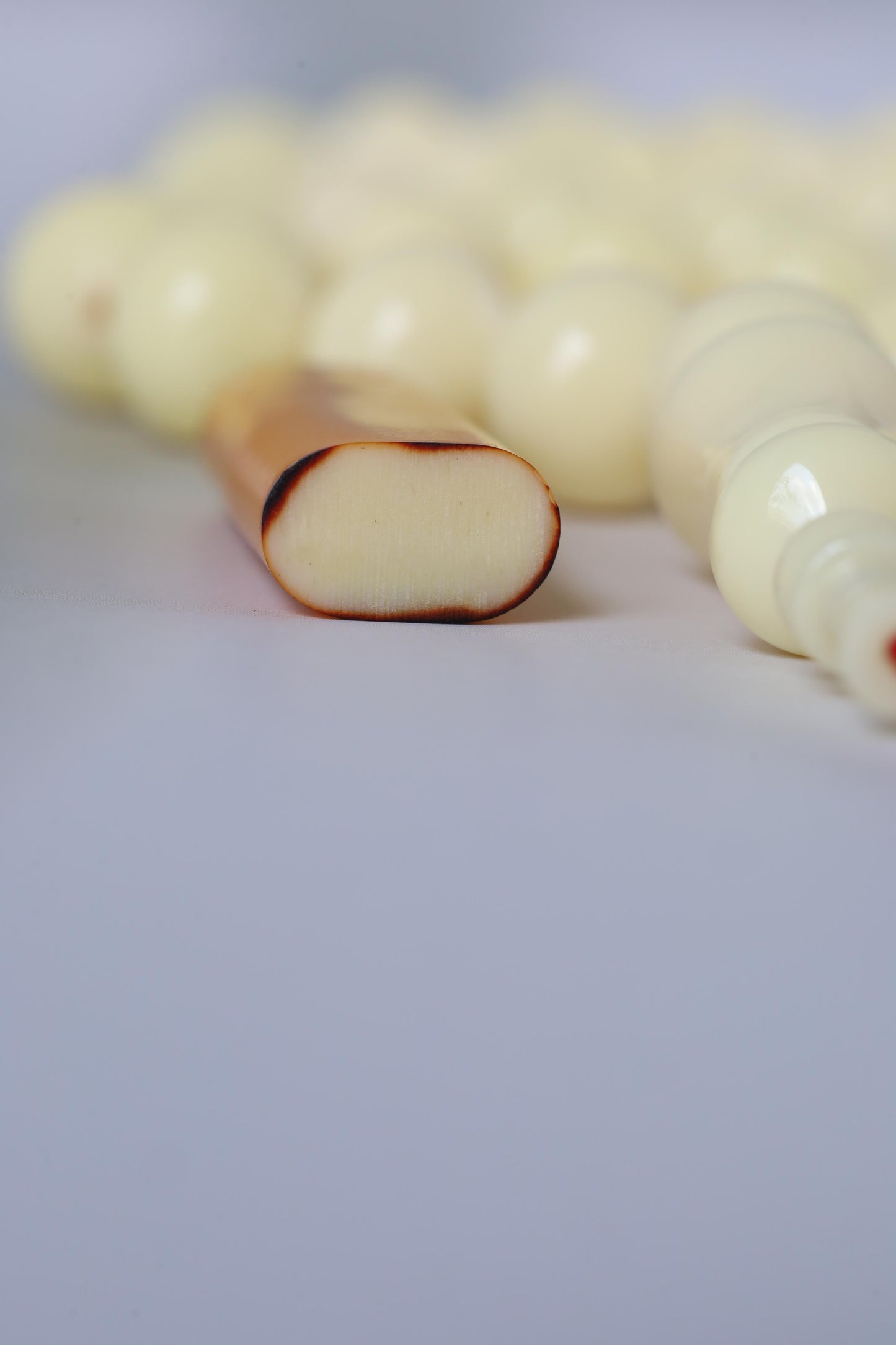 Ivory Cream Bakelite Tasbih – 45 Beads, Rare Istanbul Shape