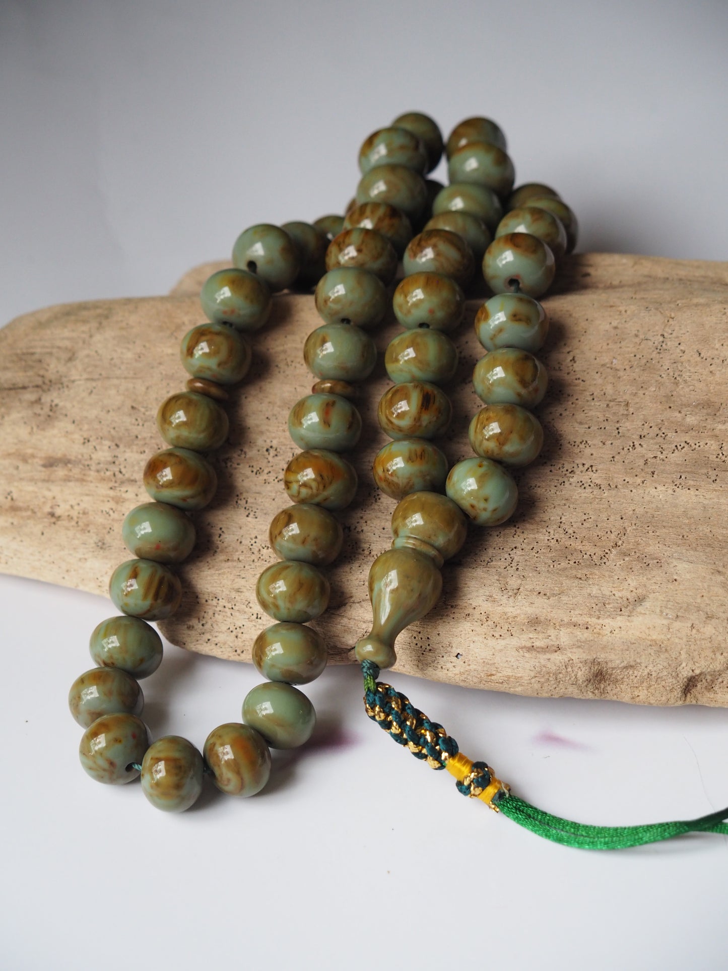 New Turkish Turquoise Bakelite Rosary 47 Beads 100 g