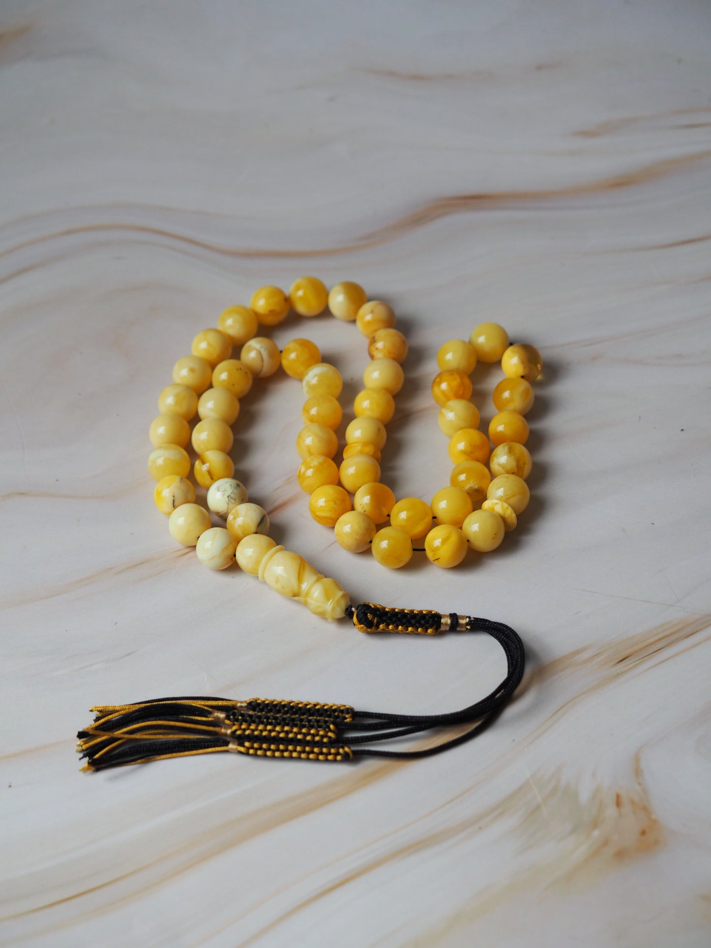 Butterscotch/ White Amber