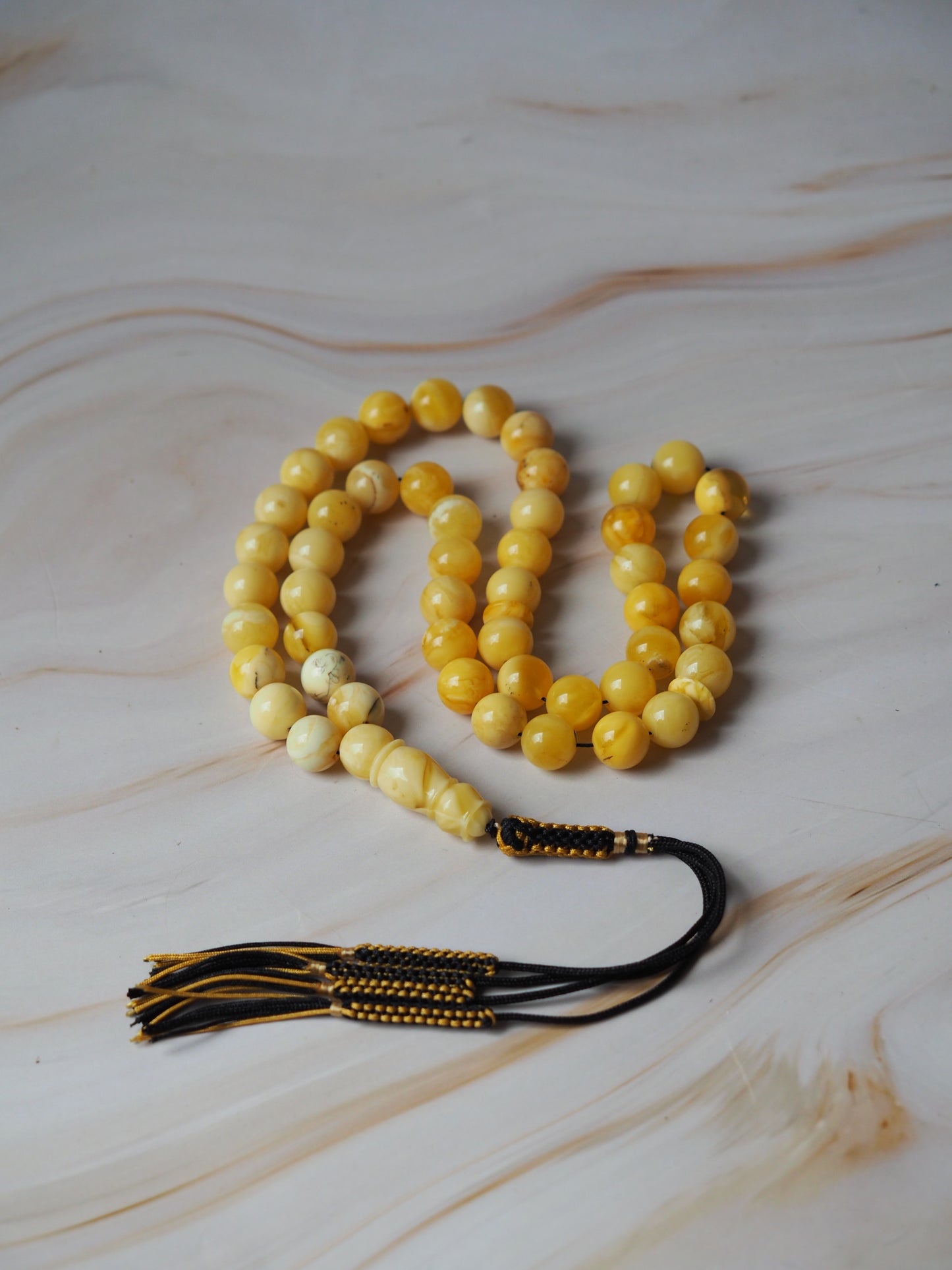Butterscotch/ White Amber