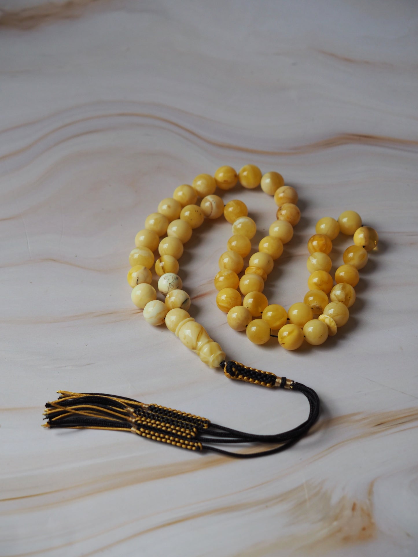 Butterscotch/ White Amber