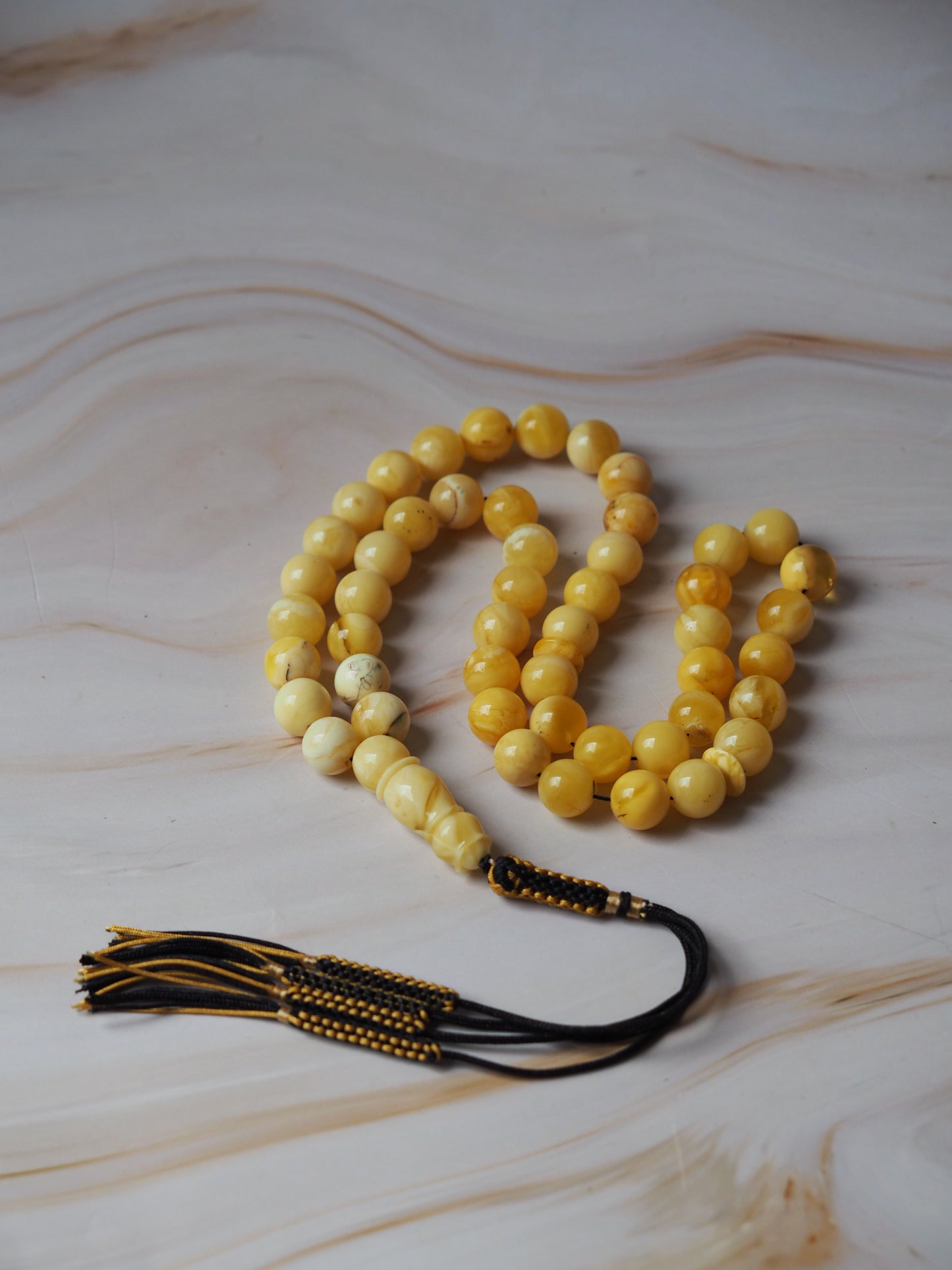Butterscotch/ White Amber