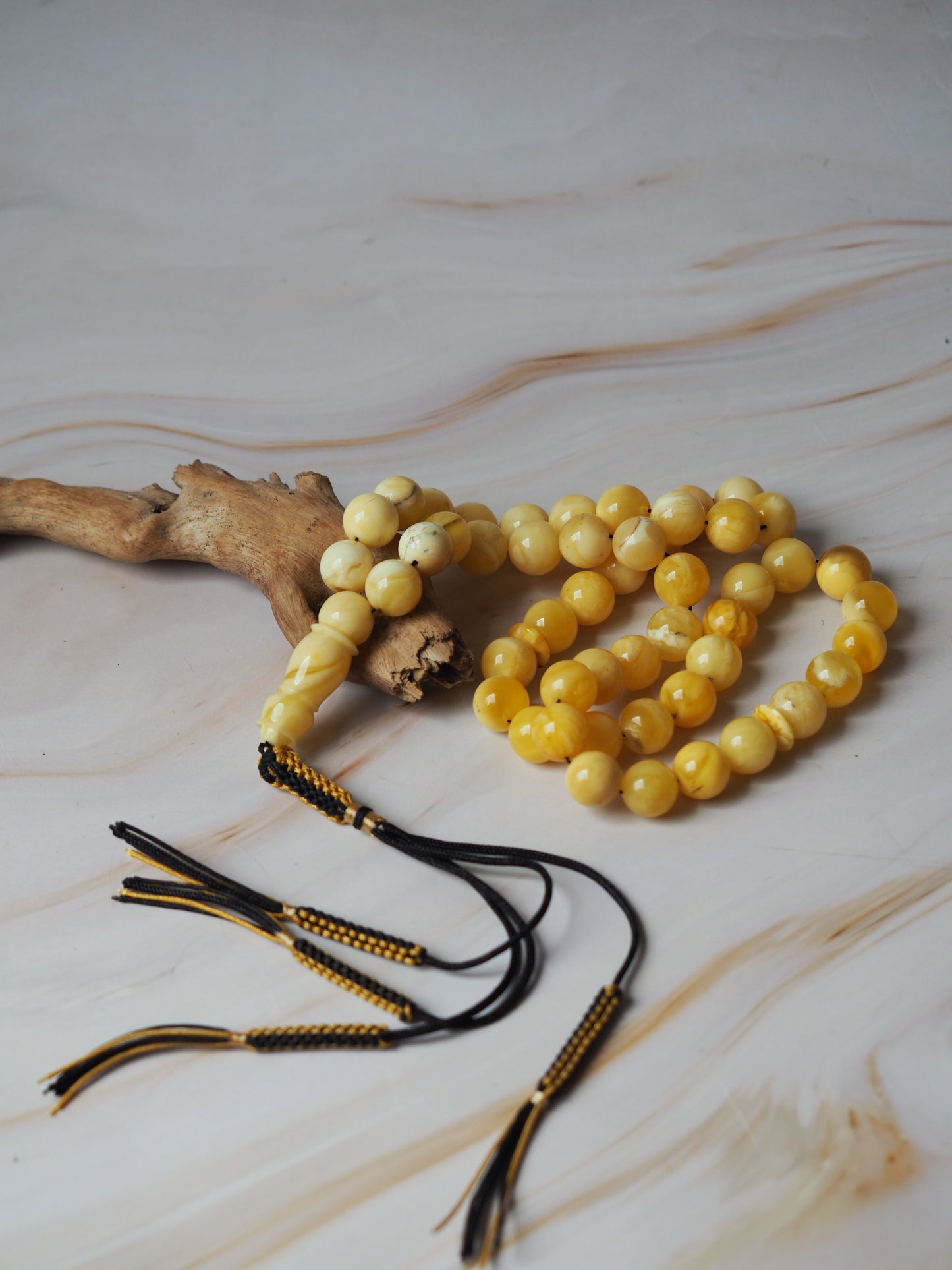 Butterscotch/ White Amber