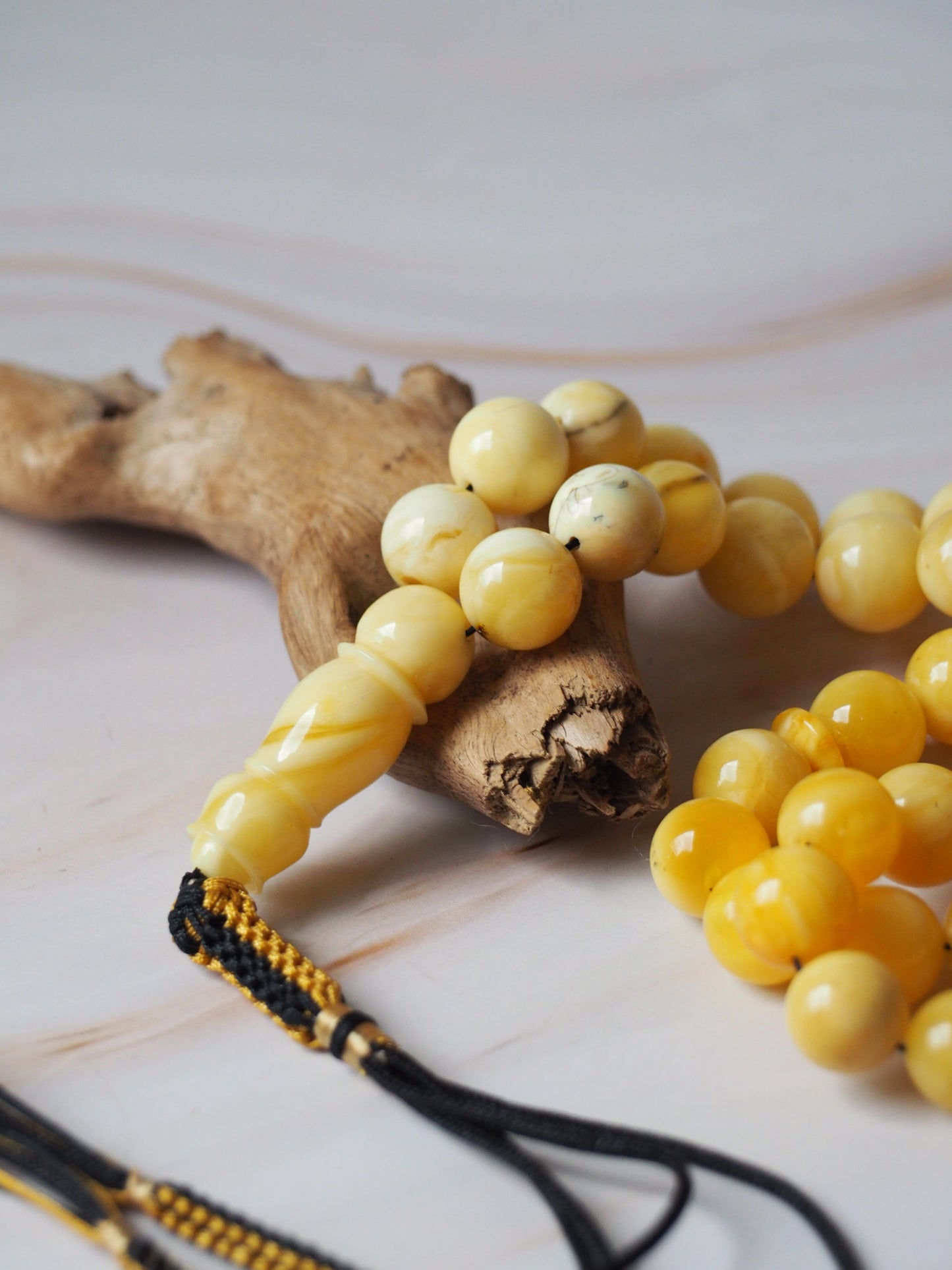 Butterscotch/ White Amber