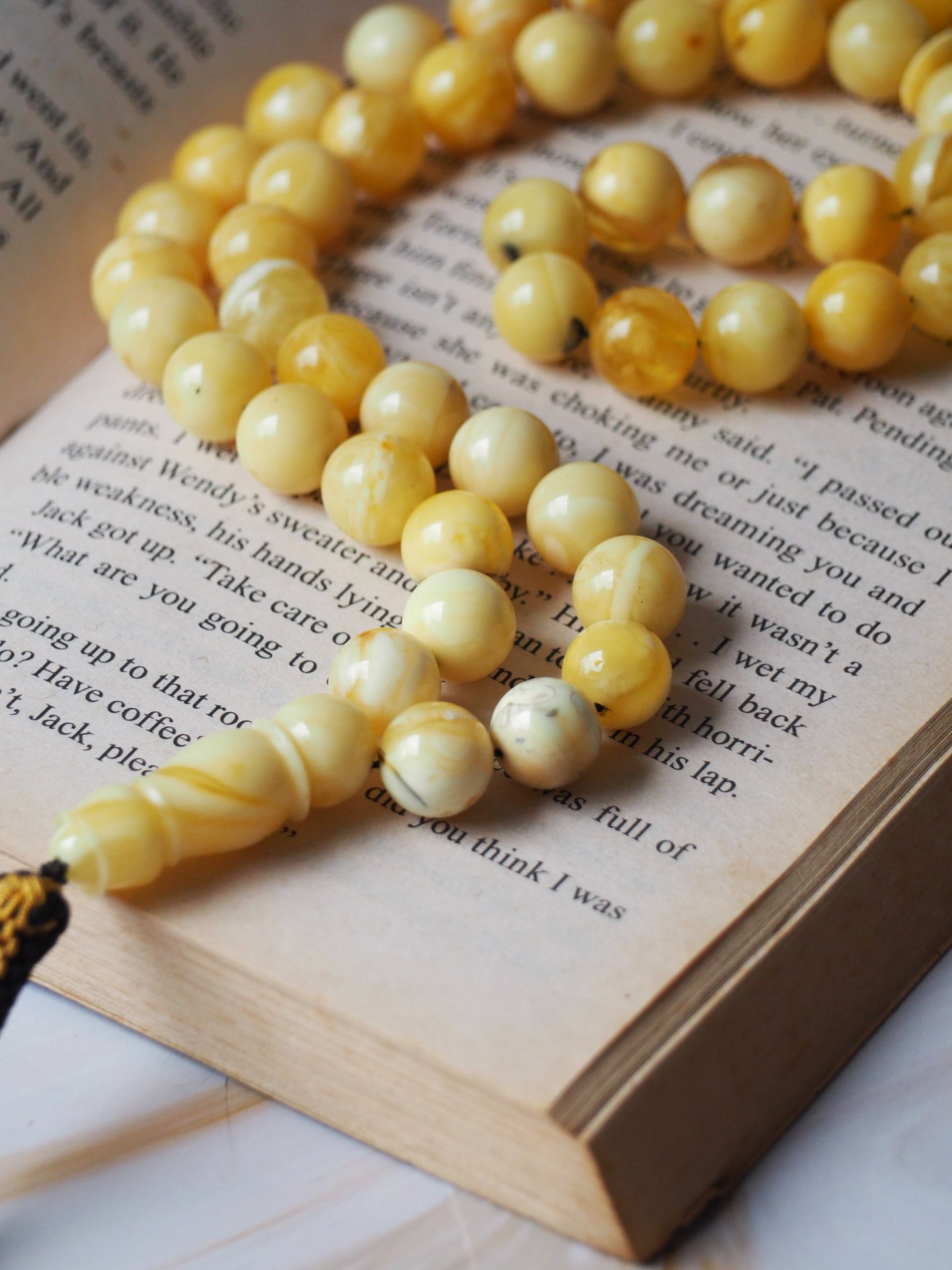 Butterscotch/ White Amber